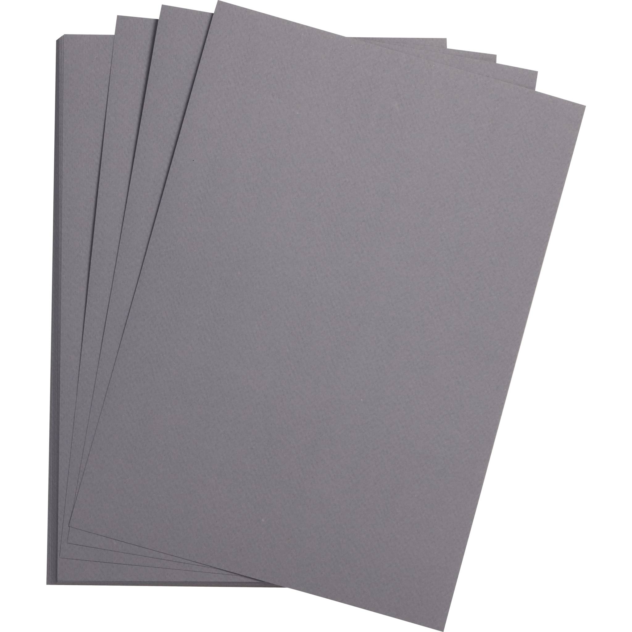 Clairefontaine Zeichenpapier 50x65 cm 160g, Pack. 24 Bogen - Dunkelgrau 93768C