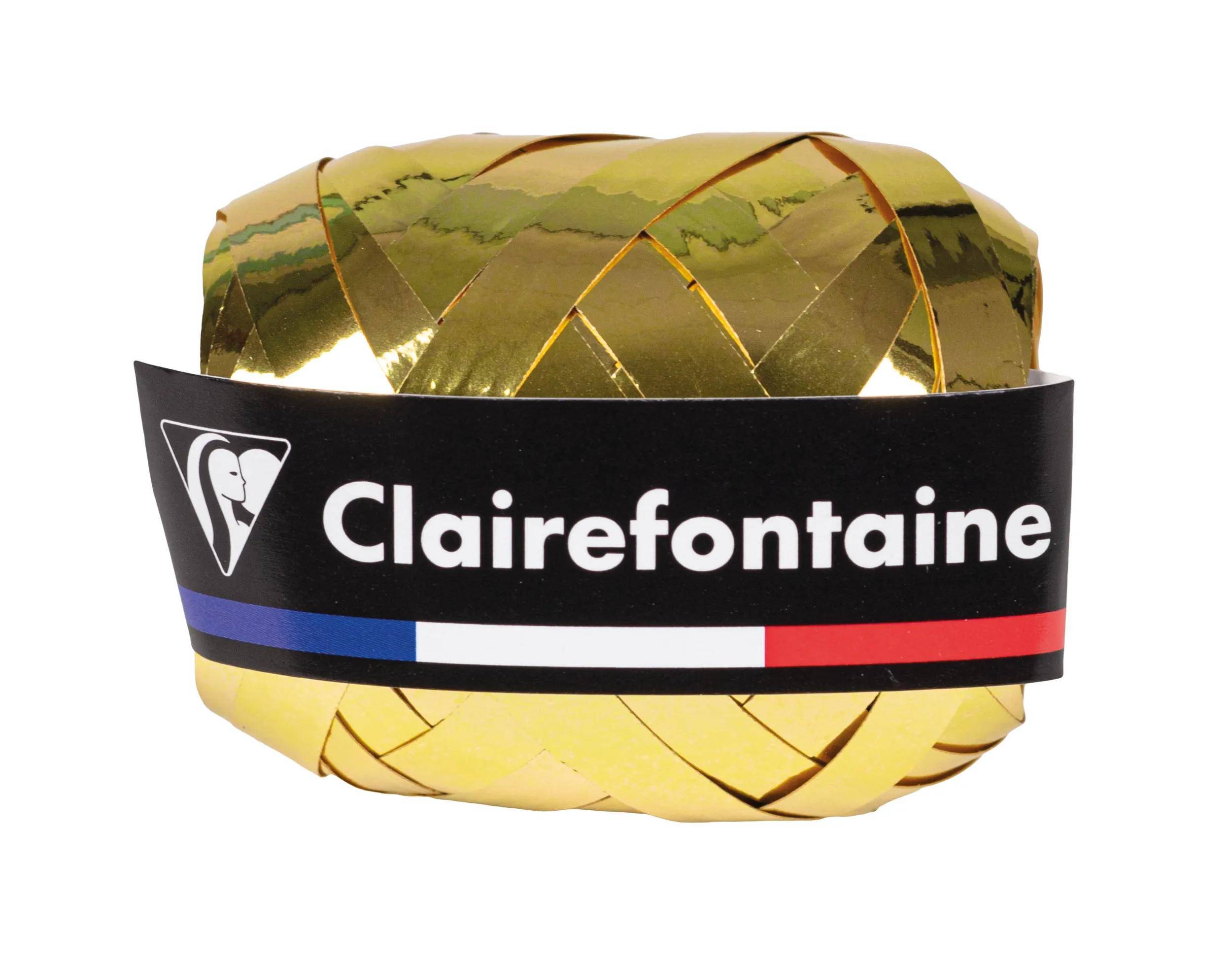 Clairefontaine Display 24 Geschenkband Metallic-Effekt Gold und Silber 612008C
