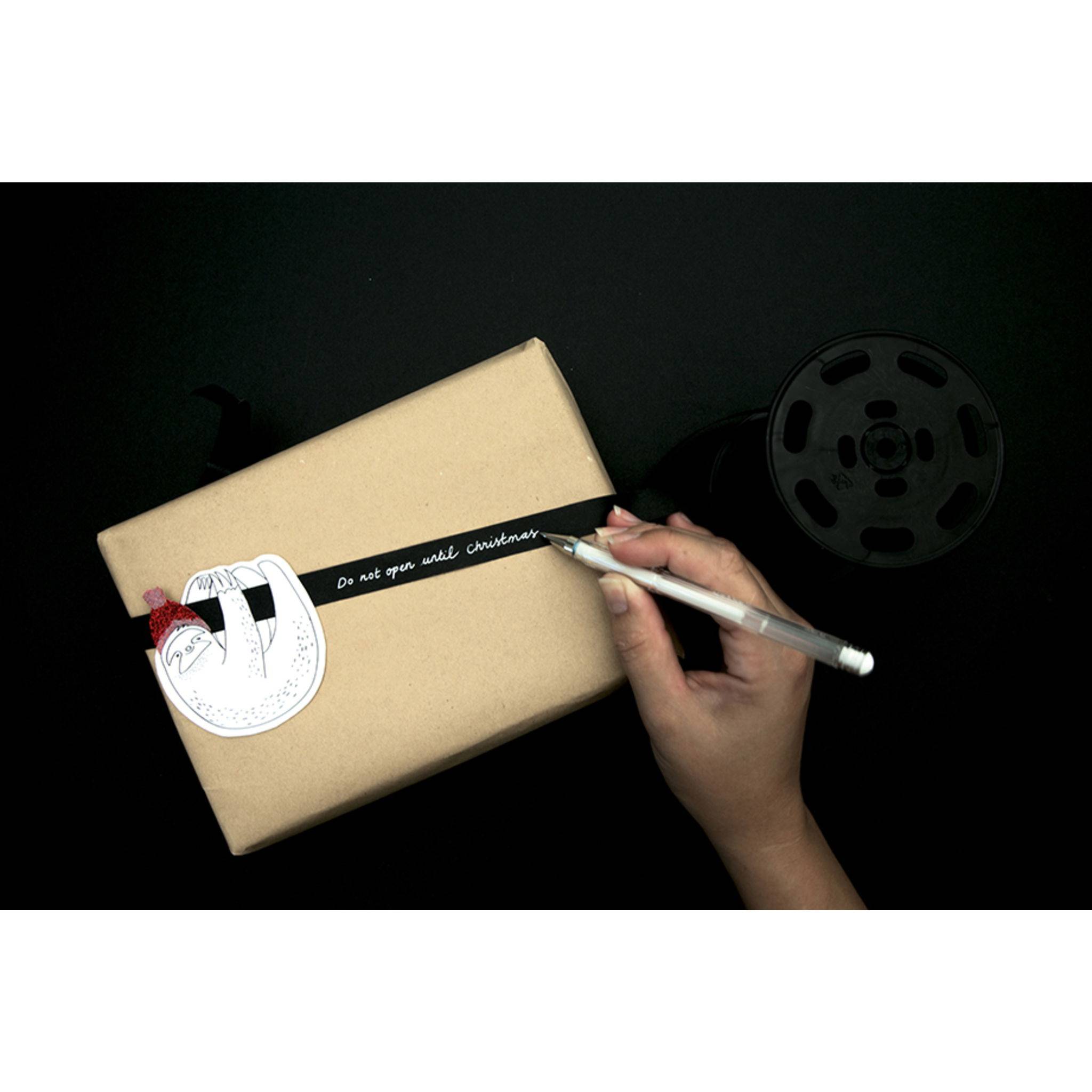 Clairefontaine Geschenkband 100mx15mm mit Schiefertafel Schwarz 602133C