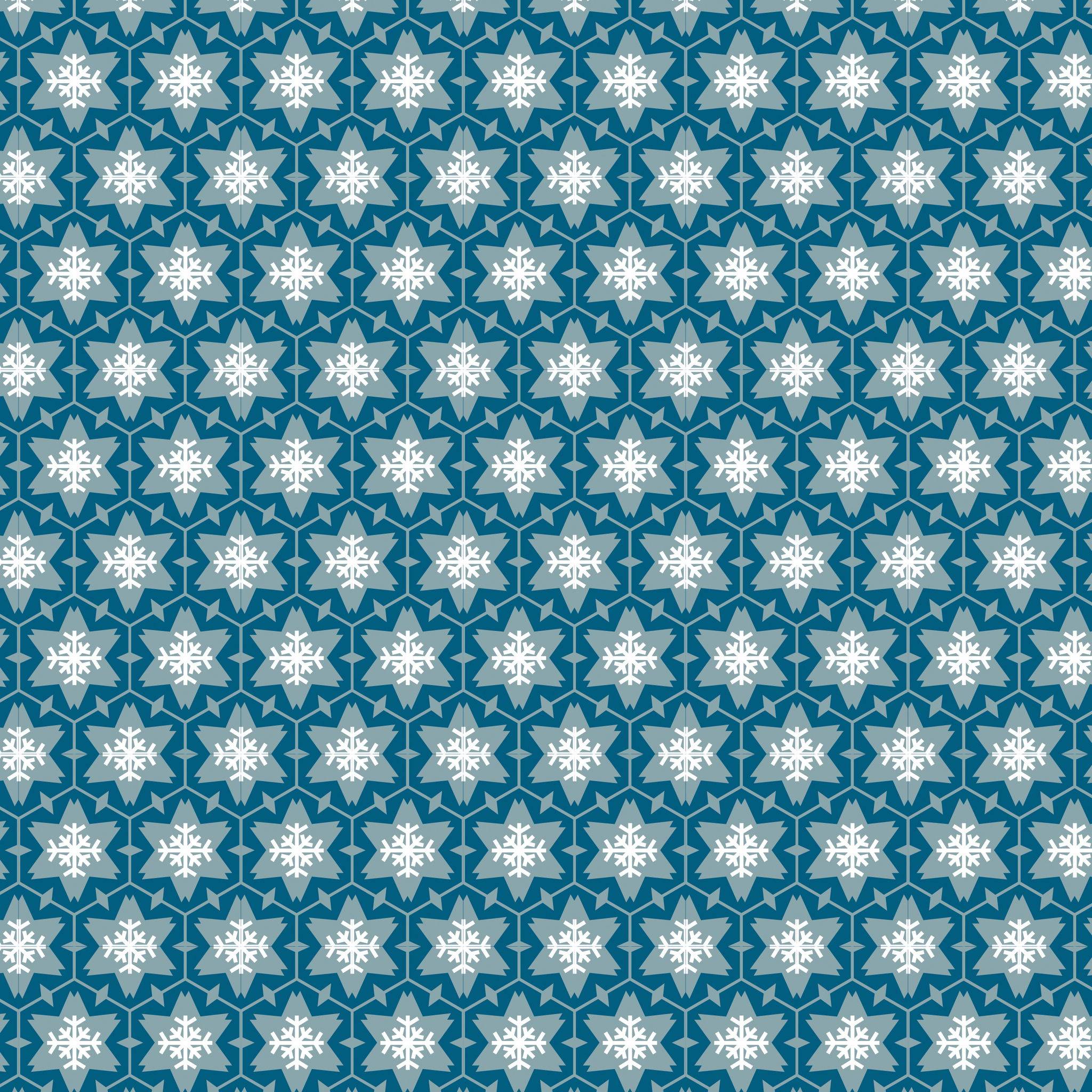 Clairefontaine Geschenkpapierrolle 50x0,70m Flocken blauer Hintergrund 211925C