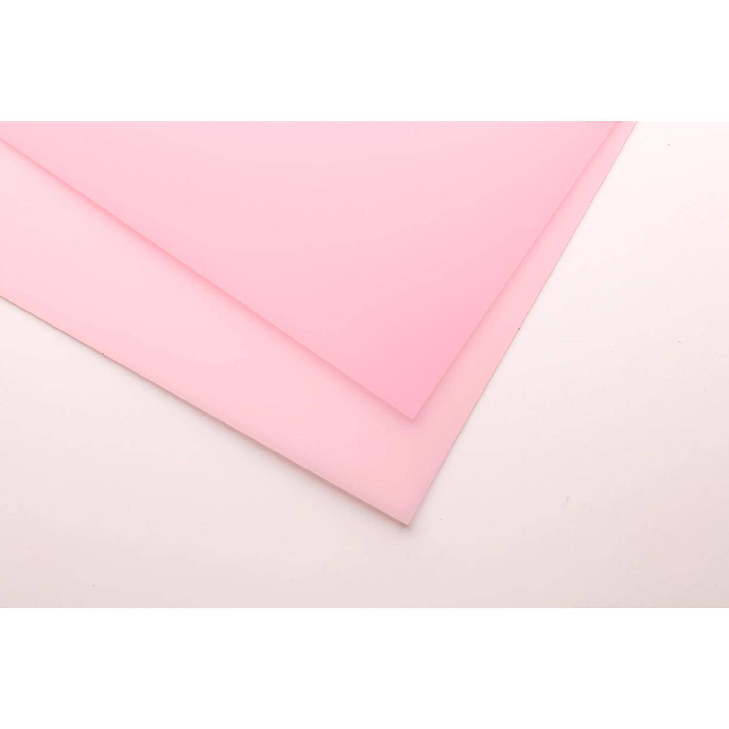 Clairefontaine Polypro, Pkg 10 Bogen PP transparent, 50x70cm Hellrosa 975855C