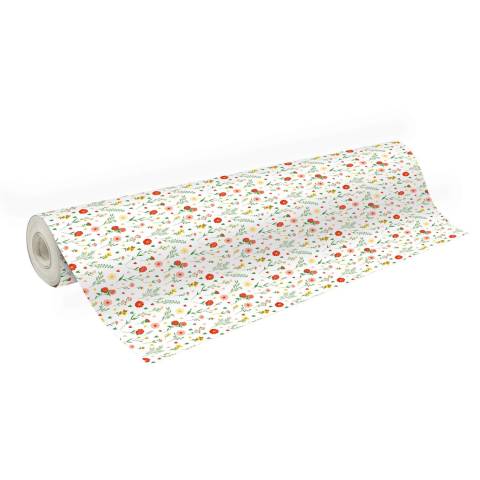 Clairefontaine Geschenkpapier Alliance 60g, Rolle 50x0,70m, Amore - Weiß 211956C