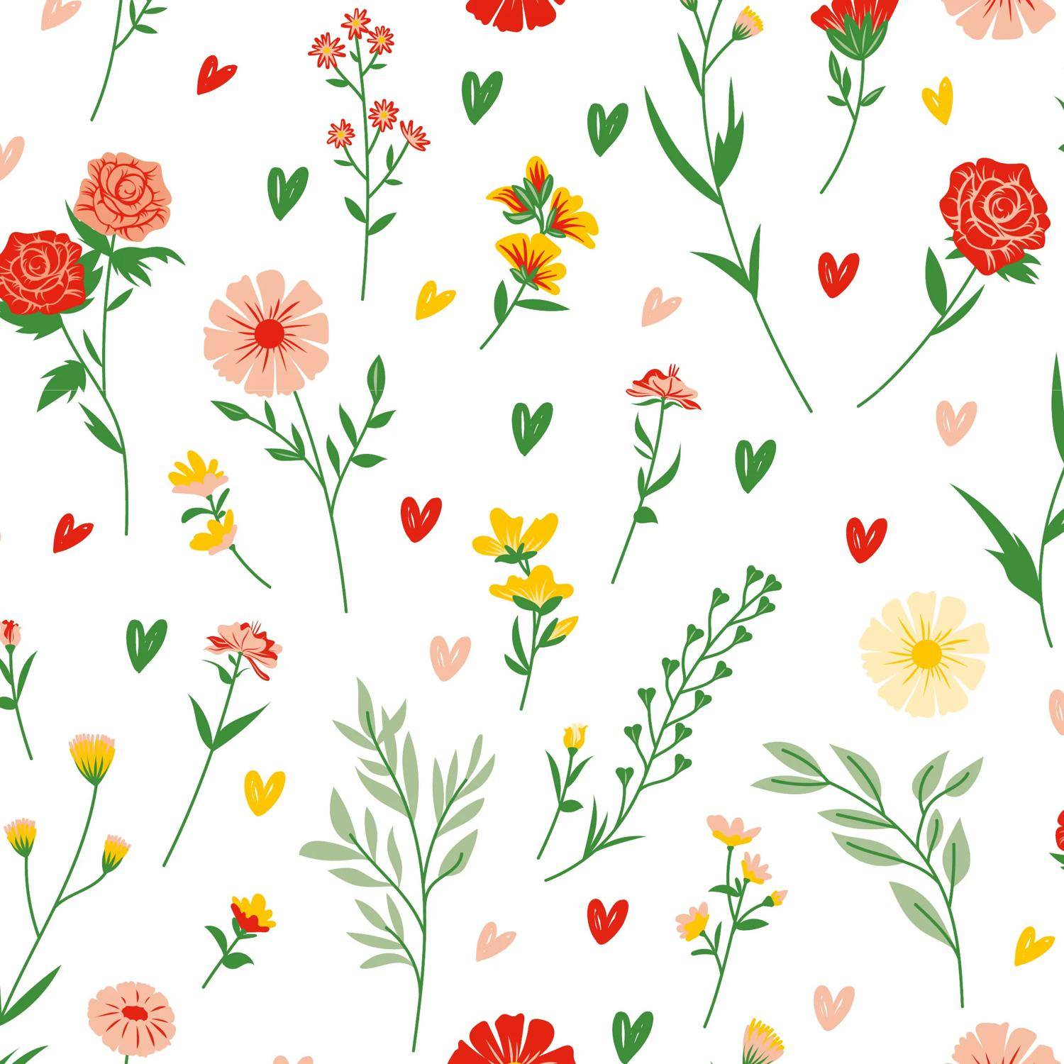 Clairefontaine Geschenkpapier Alliance 60g, Rolle 50x0,70m, Amore - Weiß 211956C