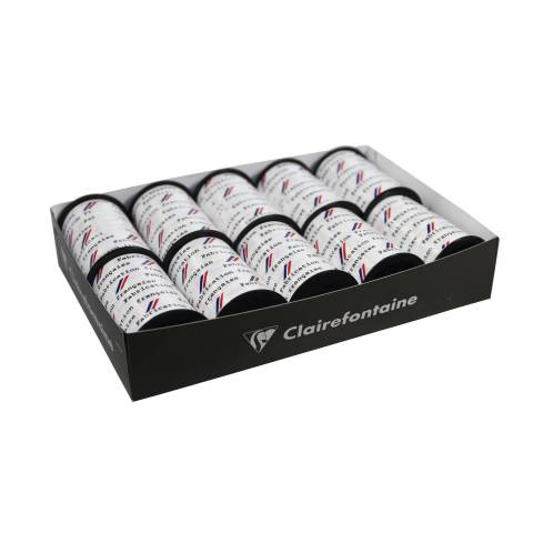 Clairefontaine Set 10 Spulen Geschenkband 10mx10mm Weiß 612700C