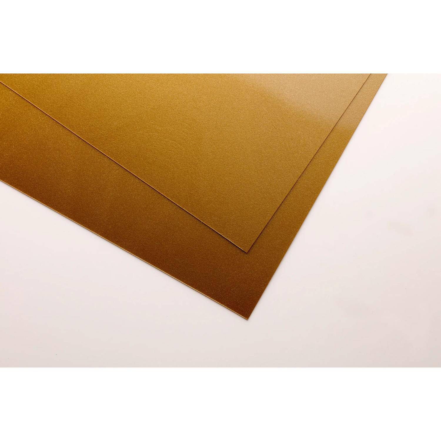Clairefontaine Polypro, Packung 10 Bogen PP transparent, 50x70cm Gold 975864C