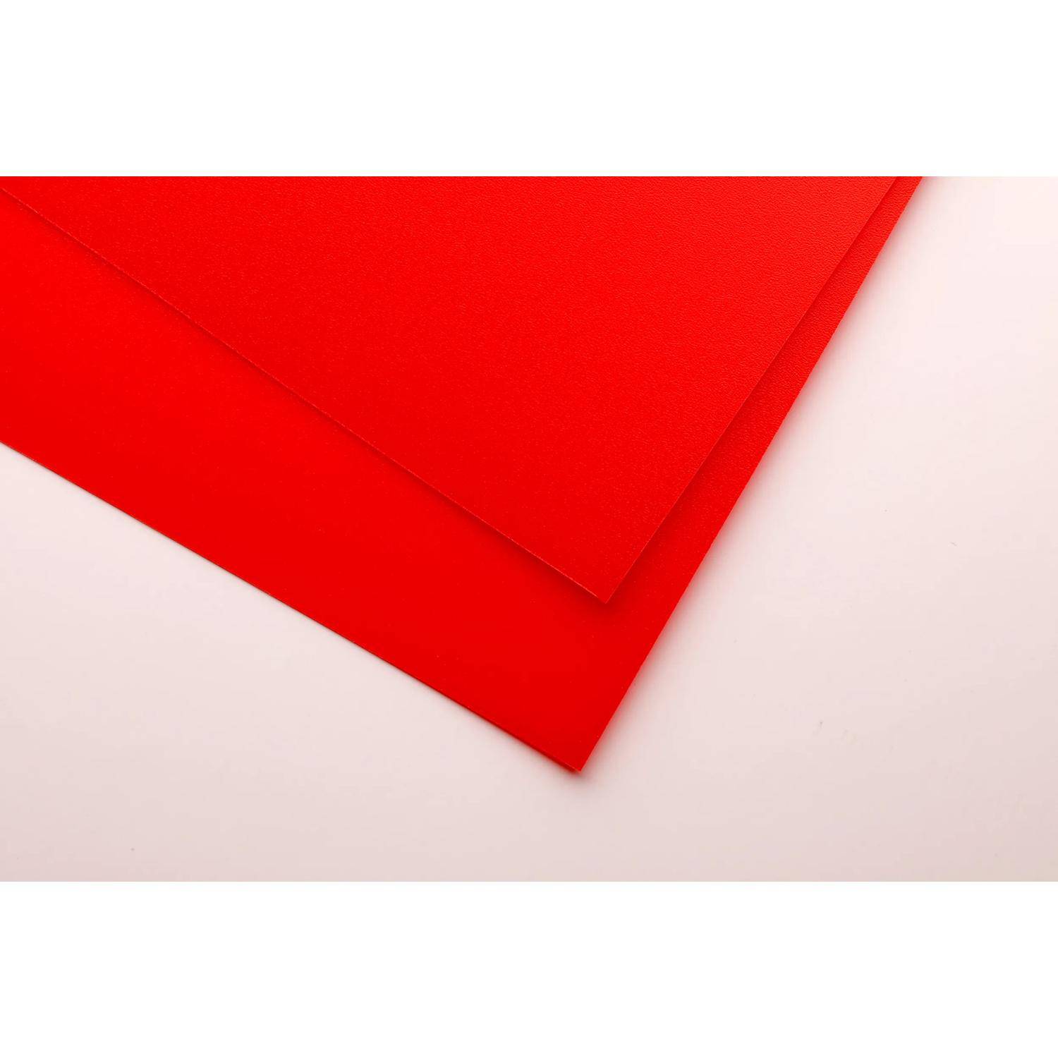 Clairefontaine Polypro, Packung 10 Bogen aus PP transparent, 50x70cm Rot 975863C
