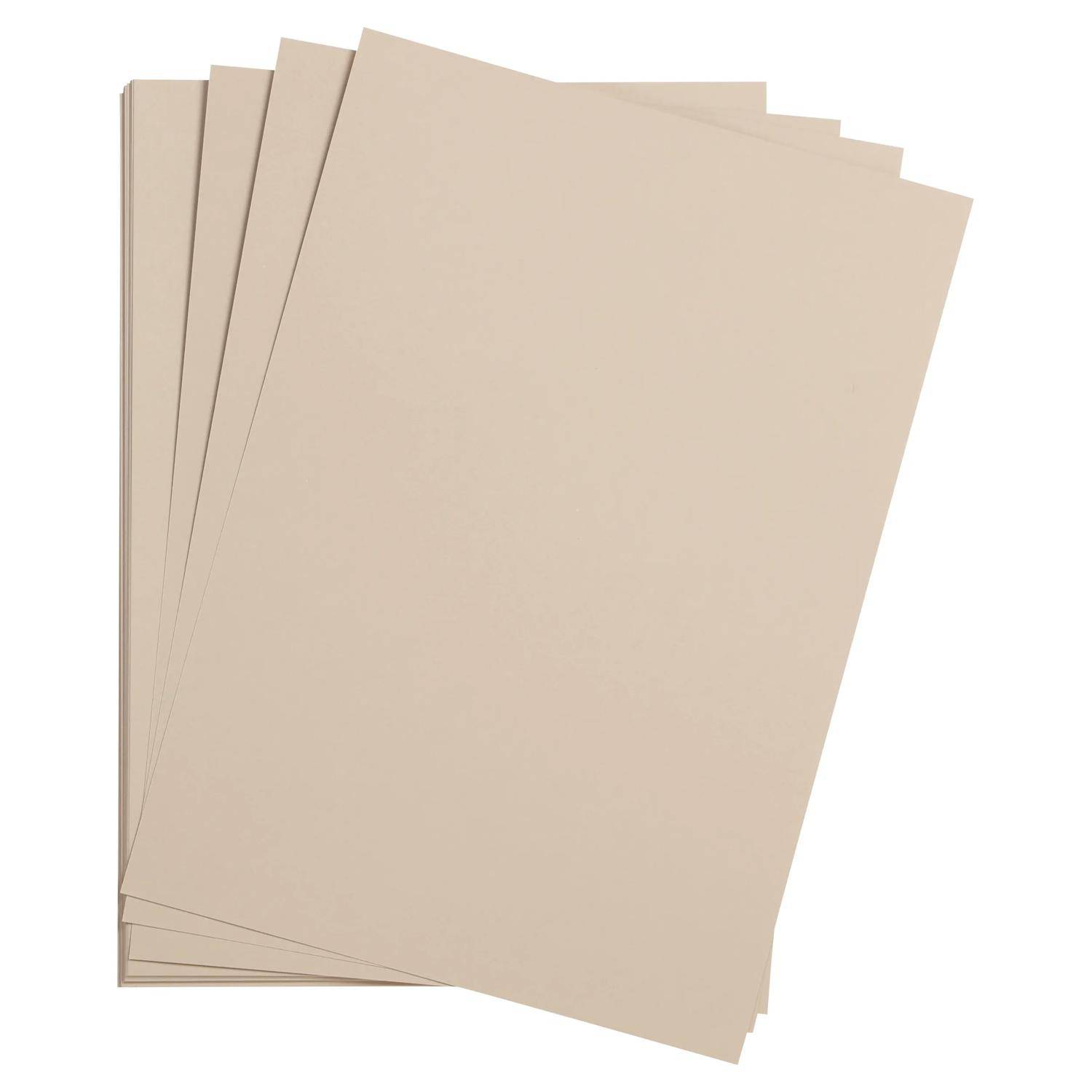 Clairefontaine Zeichenpapier 50x65 cm 160g, Pack. 24 Bogen - Hellgrau 93781C