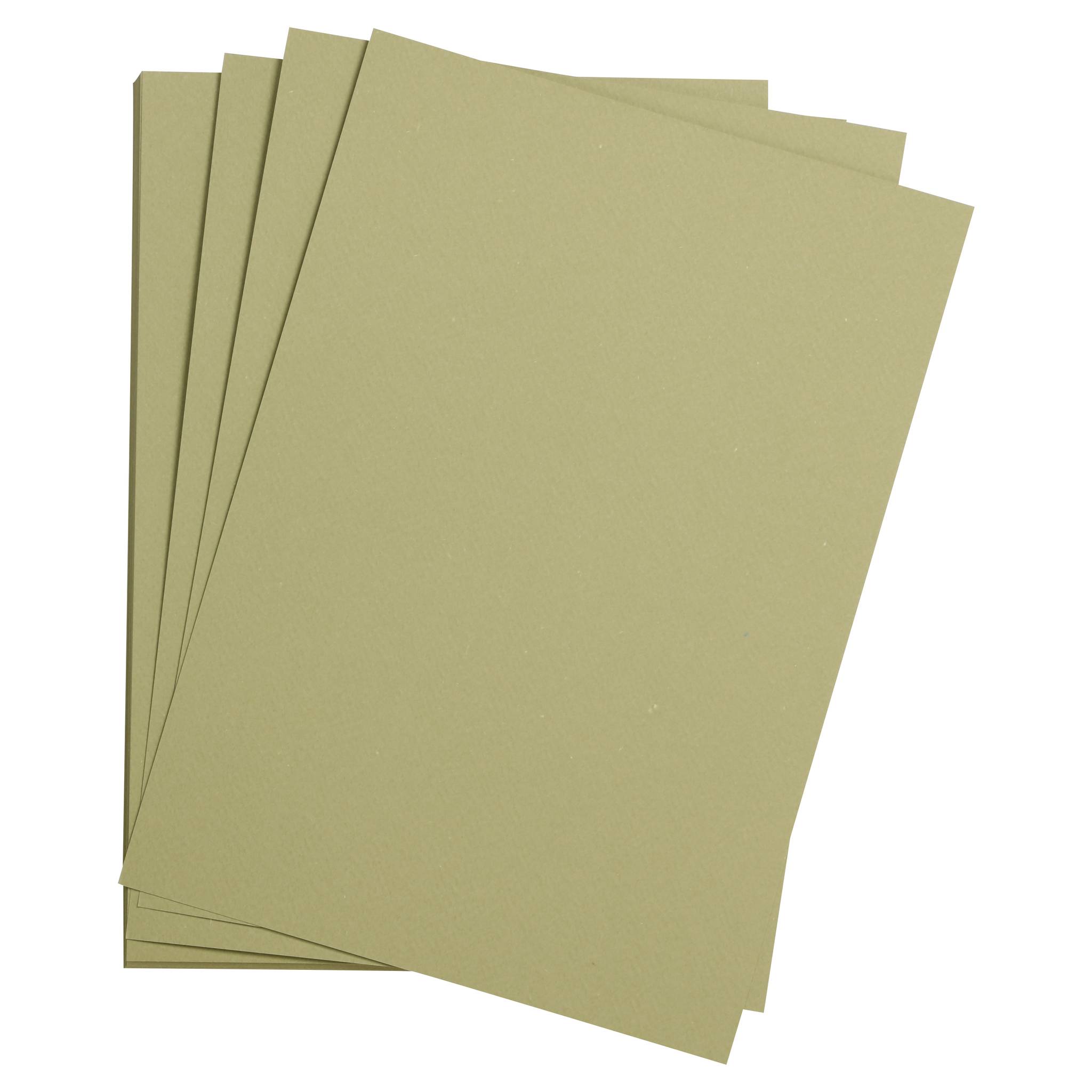 Clairefontaine Zeichenpapier 50x65 cm 160g, Pack. 24 Bogen - Mandelgrün 93784C