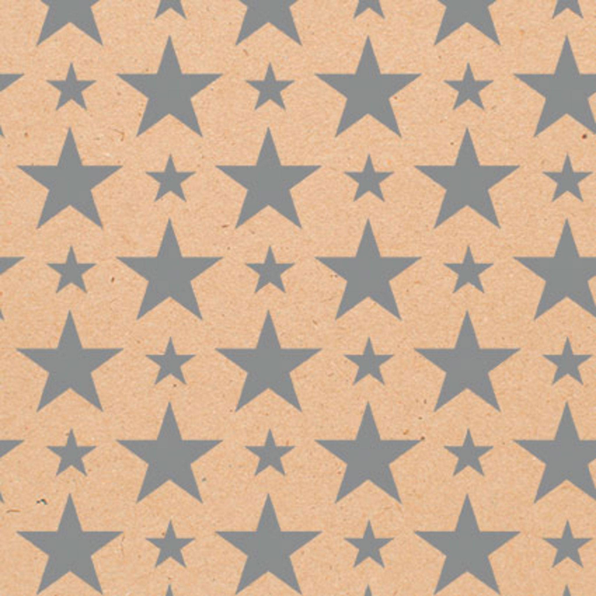 Clairefontaine Geschenkpapierrolle Kraft 50x0,70m, Weihnachten Silber 223801C