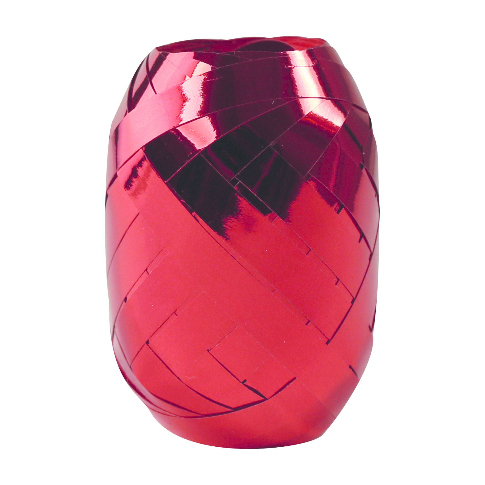 Clairefontaine Set 24 Geschenkband Metallic 10mx7mm rot/weiß Sort. 612007C