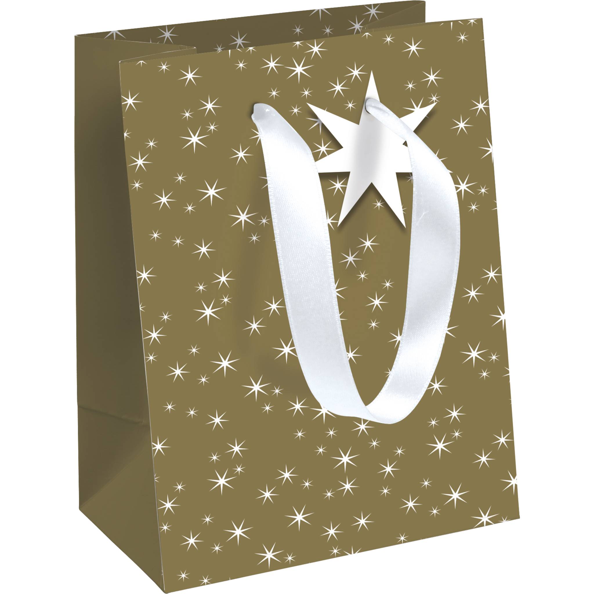 Clairefontaine 6x Geschenktasche 21,5x10,2x25,3cm Weihnachten Gold X-32829-3C