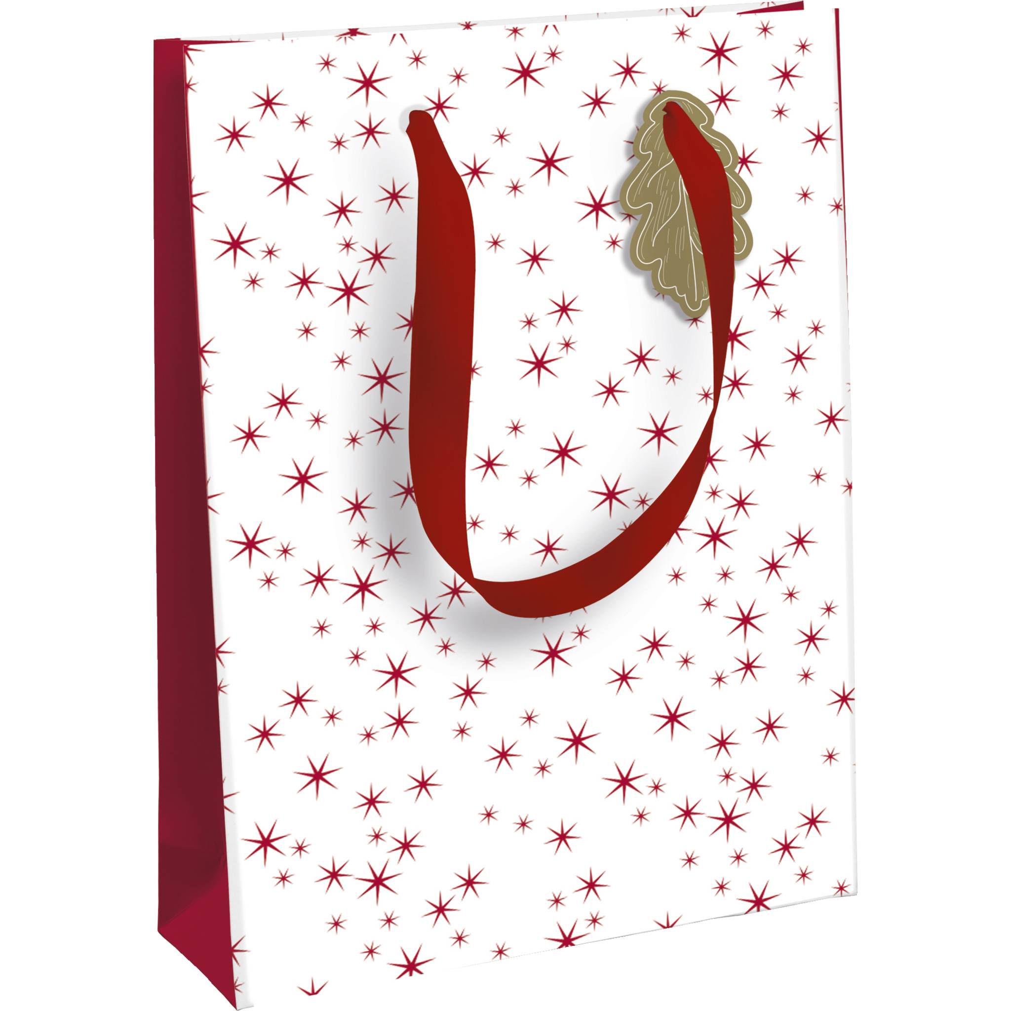 Clairefontaine 6x Geschenktasche 21,5x10,2x25,3cm, Weihnachten Weiß X-29508-3C