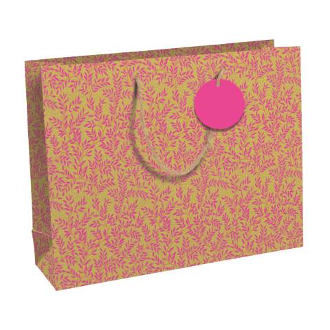 Clairefontaine 6x Geschenktasche Kraft, Néon, 37,3x11,8x27,5 cm Rosa 30669-6C