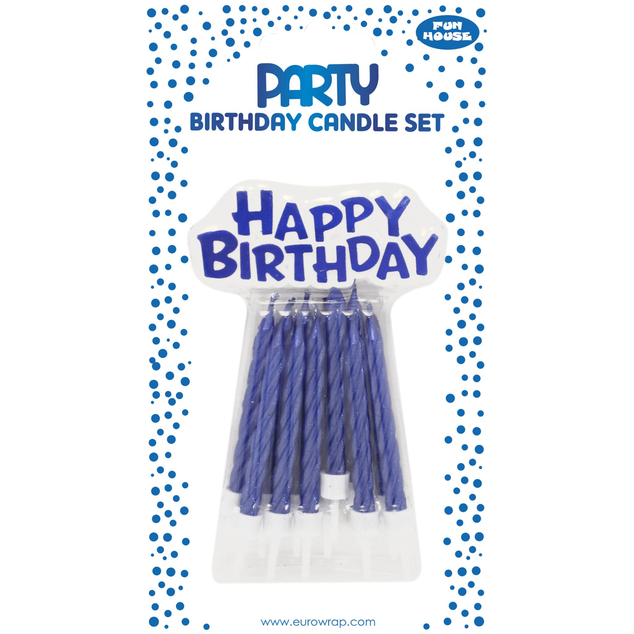 Clairefontaine 6x Set mit 36 blauen Geburtstagskerzen - Blau 26571-BC