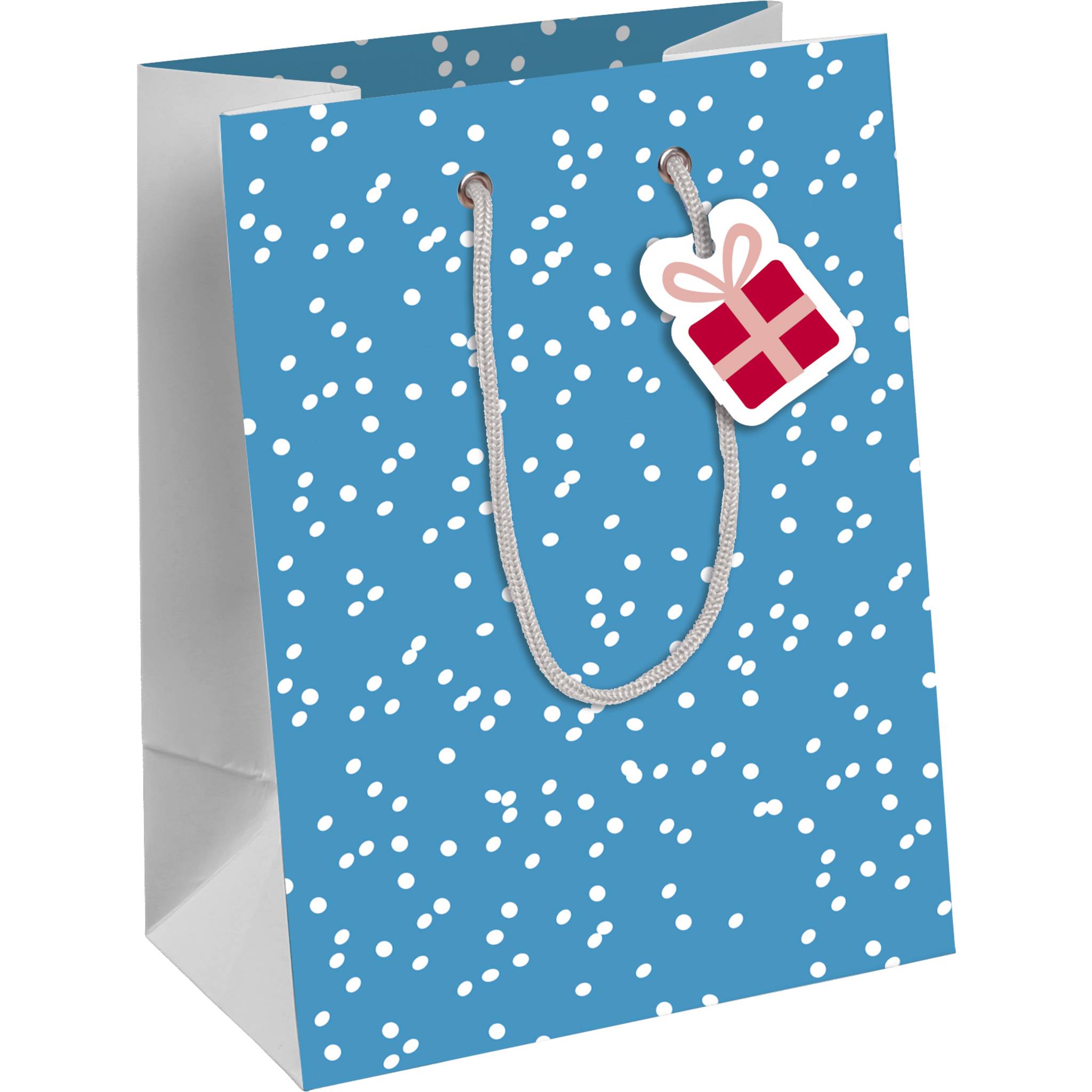 Clairefontaine 6x Geschenktasche M, Pinguine, 21,5x10,2x25,3 cm Blau X-30918-3C