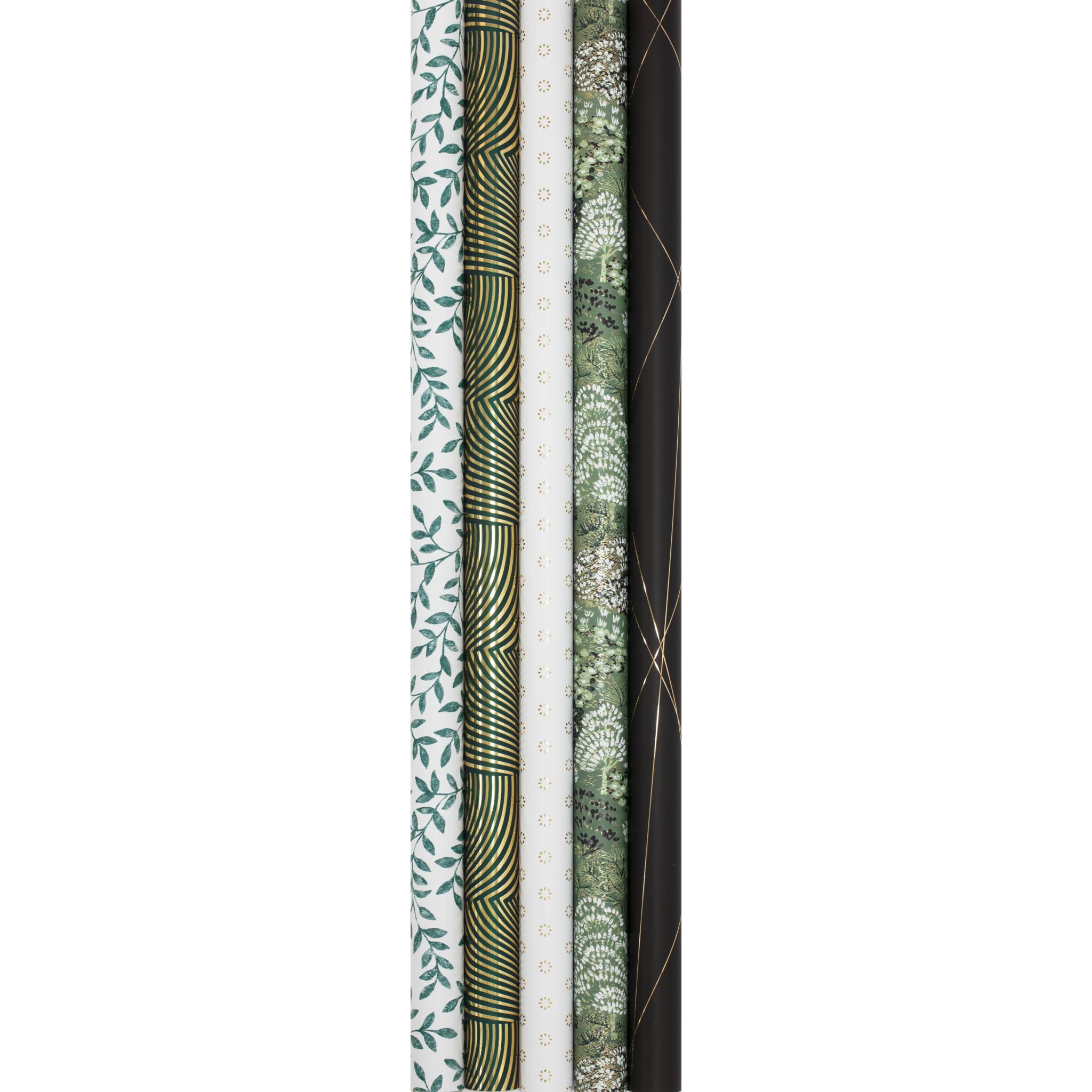 Clairefontaine 30x Geschenkpapierrollen Smaragd 2x0,70m Sortierung 212883C