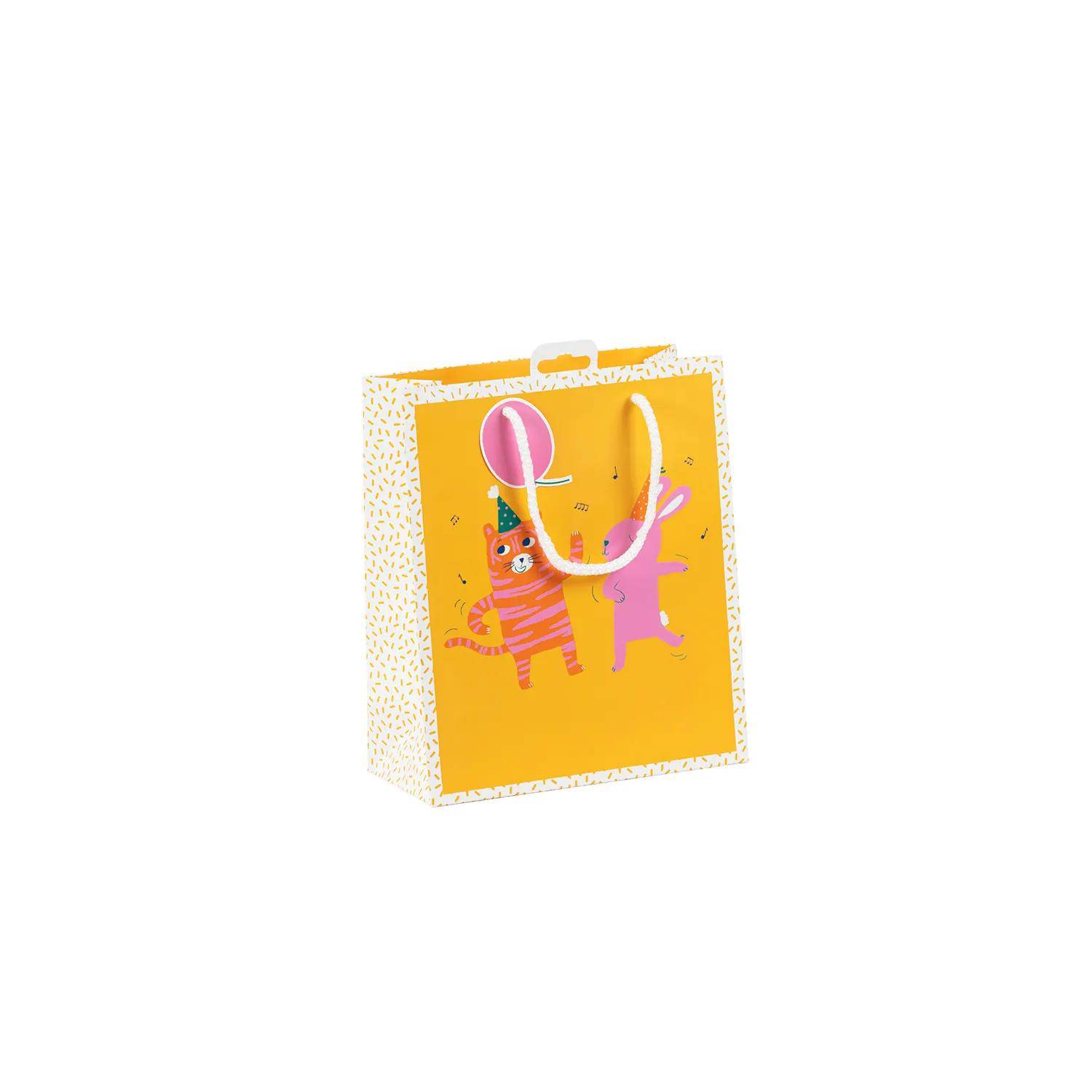 Clairefontaine 6x Geschenktasche M, Good vibes, 21,5x10,2x25,3cm - Gelb 30657-3C