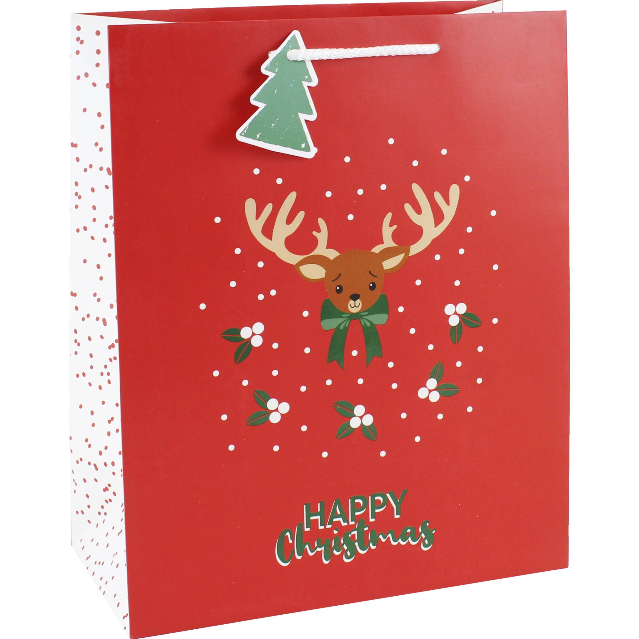 Clairefontaine 6x Geschenktasche 26,5x14x33cm, Weihnachten Rot X-29502-2C