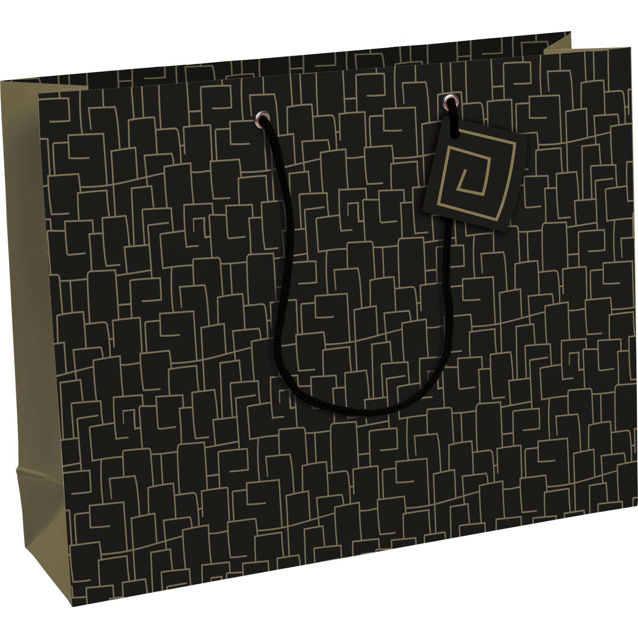 Clairefontaine 6x Archi, Geschenktasche 37,3x11 ,8x27,5cm Schwarz 32478-6C