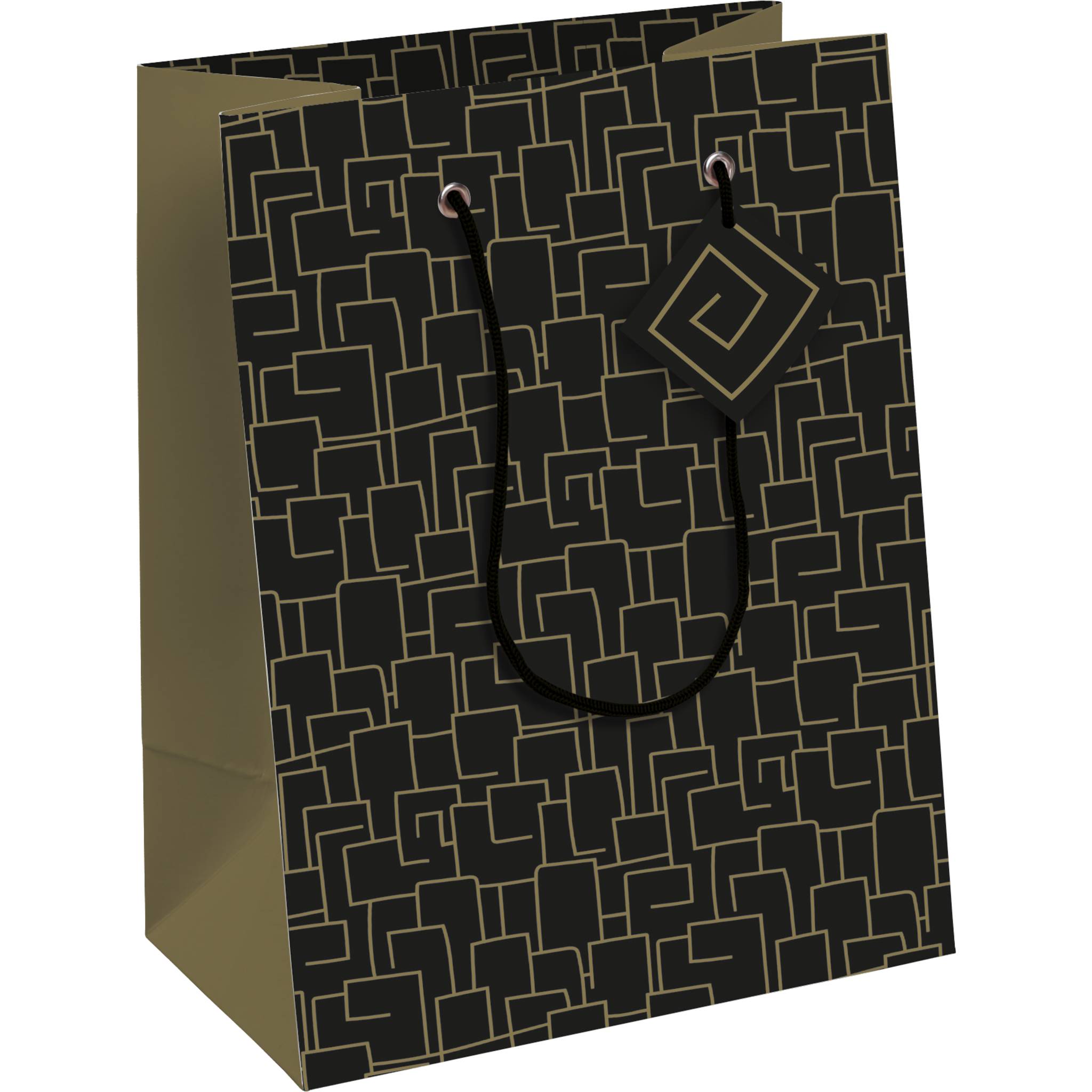 Clairefontaine 6x Archi, Geschenktasche M 21,5x10,2x25,3cm Schwarz 32478-3C