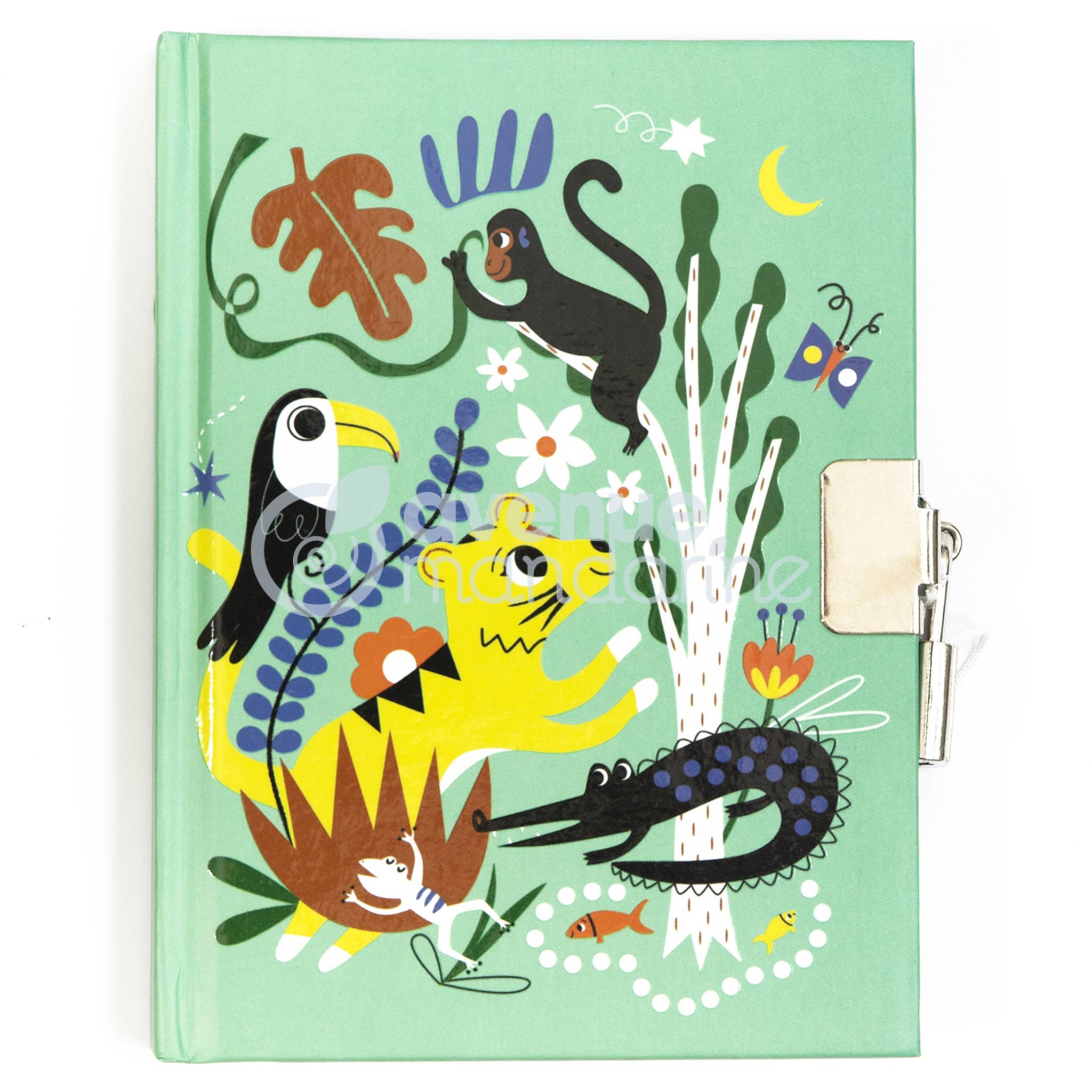 Avenue Mandarine 4x Tagebuch, Dschungel - Mehrfarbig CO204C