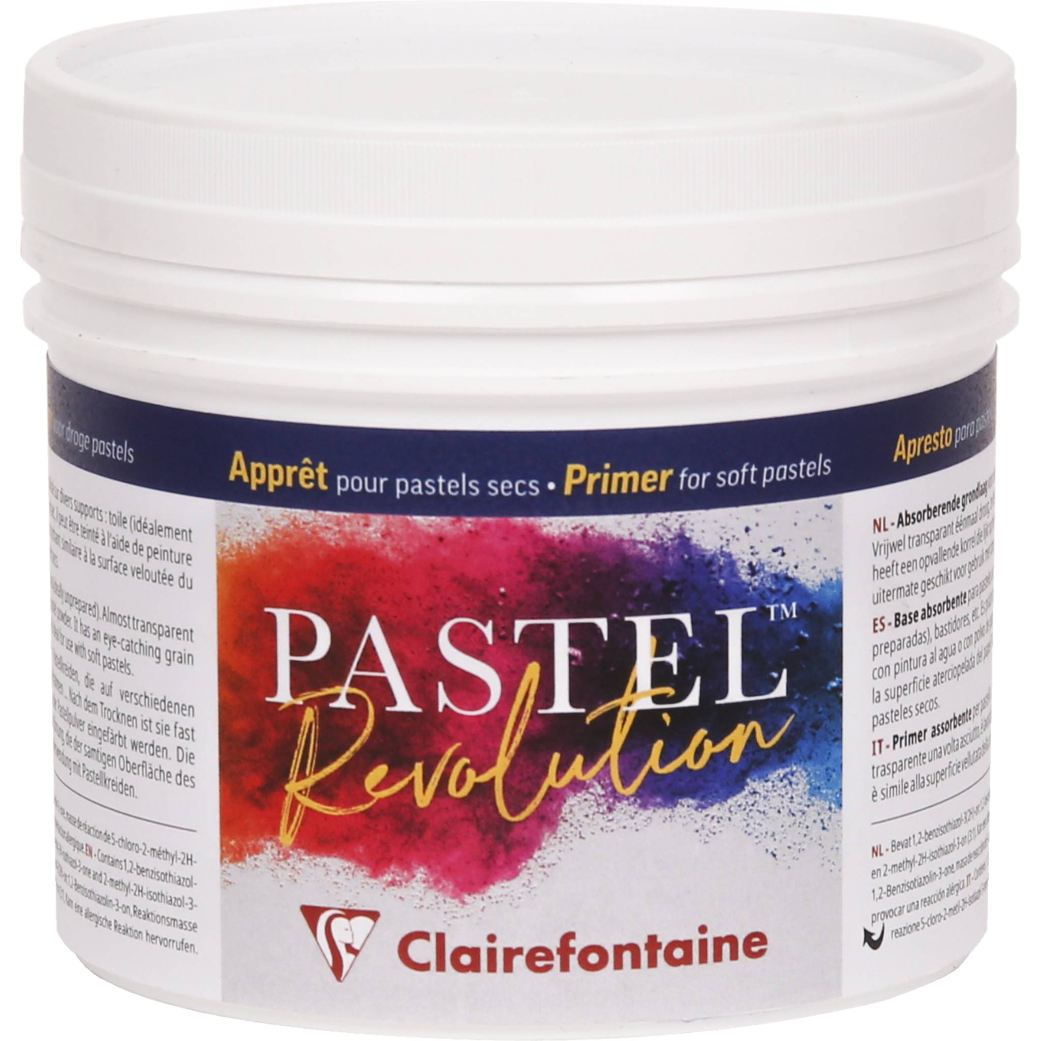 Clairefontaine 3x Pastellgrundierung Pastel Revolution, Topf 500ml 975290C