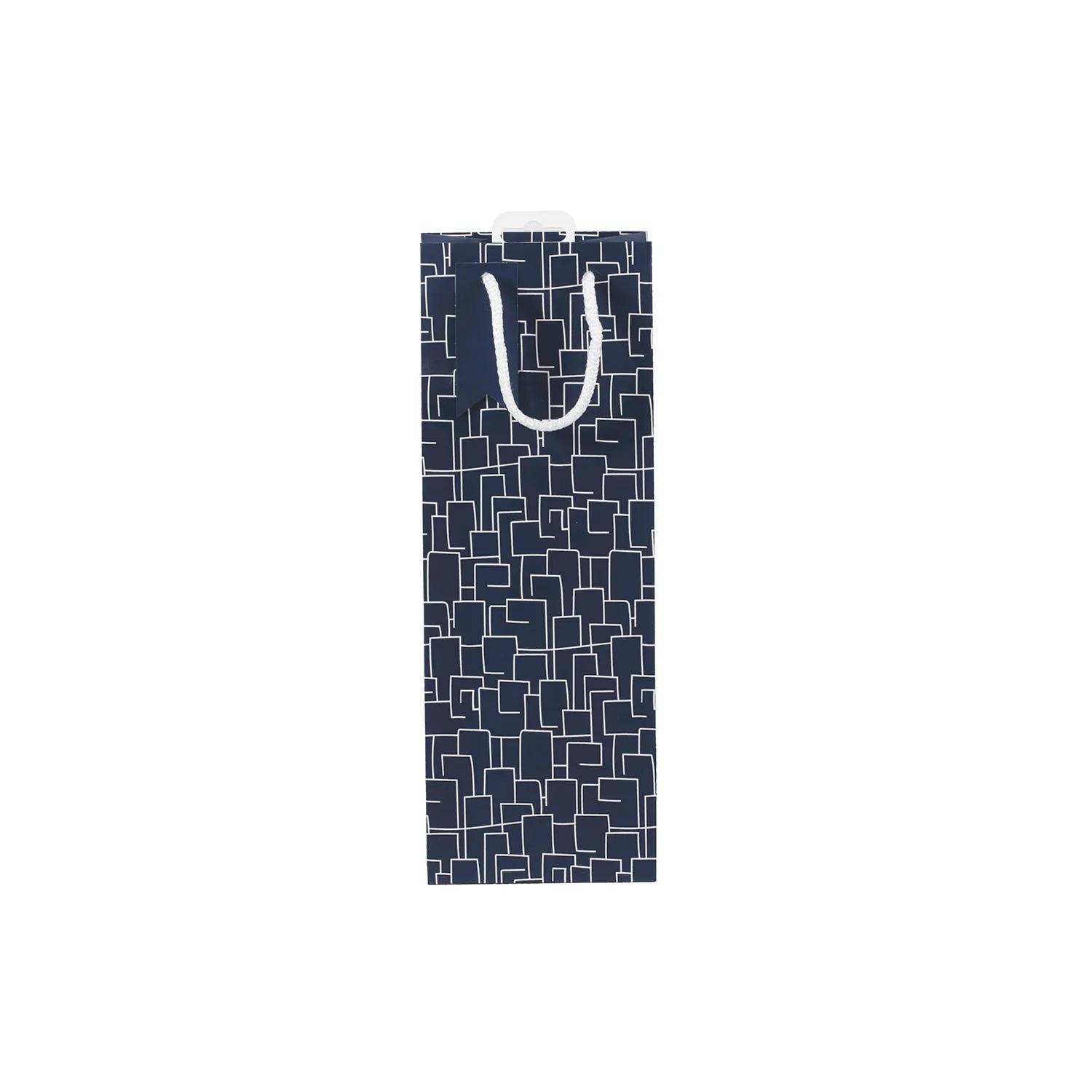 Clairefontaine 6x Geschenktasche, Men in blue, 12,7x9x35,5 cm Blau 30615-4C