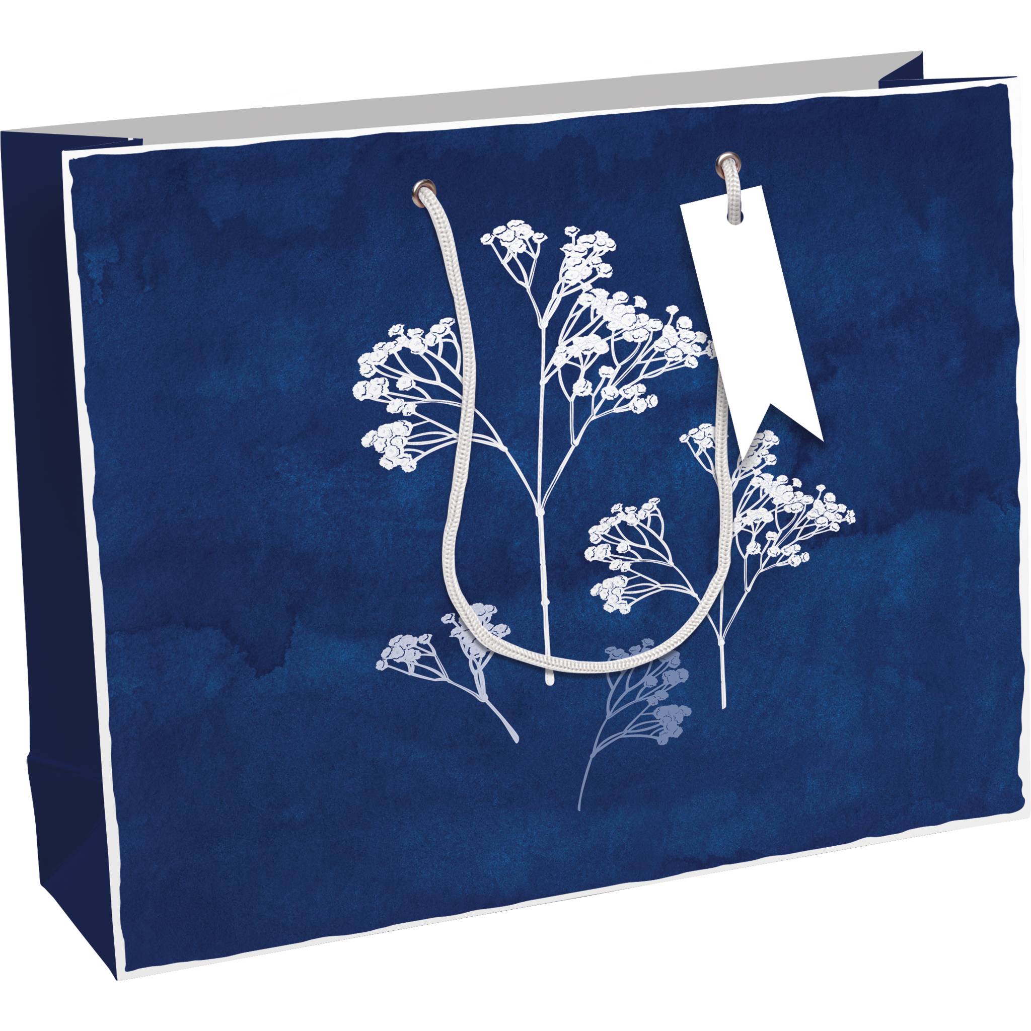 Clairefontaine 6x Cyanotypie, Geschenktasche 37,3x11 ,8x27,5cm Blau 32496-6C