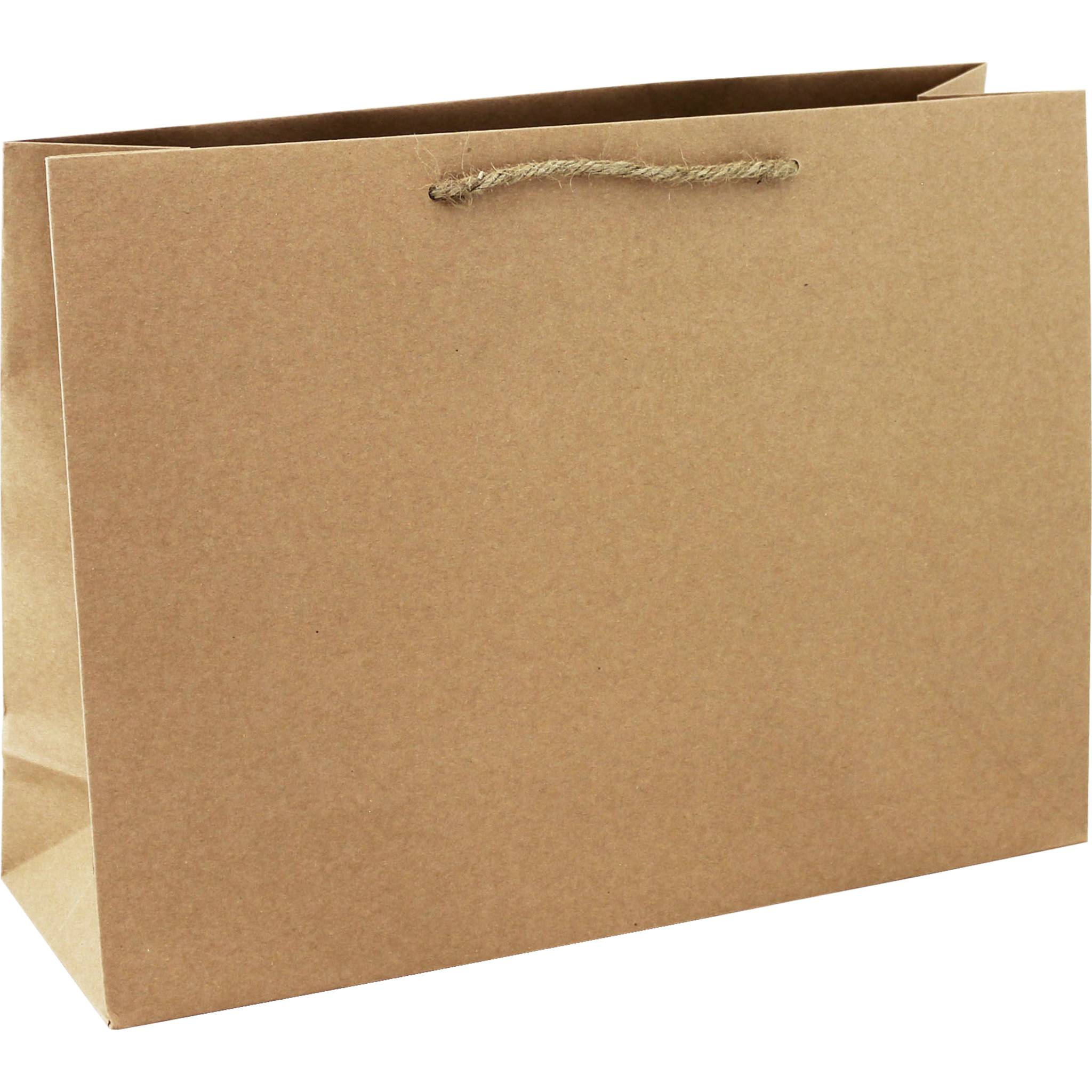 Clairefontaine 6x Kraft Shoppingtasche 37,3x11,8x27,5 cm - Kartonbraun 28800-6C