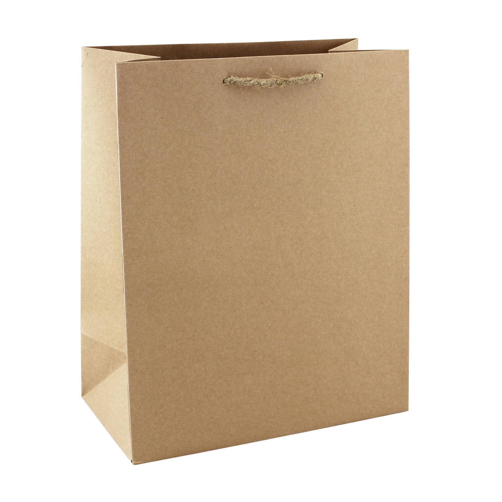 Clairefontaine 6x Tasche aus Kraftpapier, 26,5x14x33 cm - Kartonbraun 28800-2C