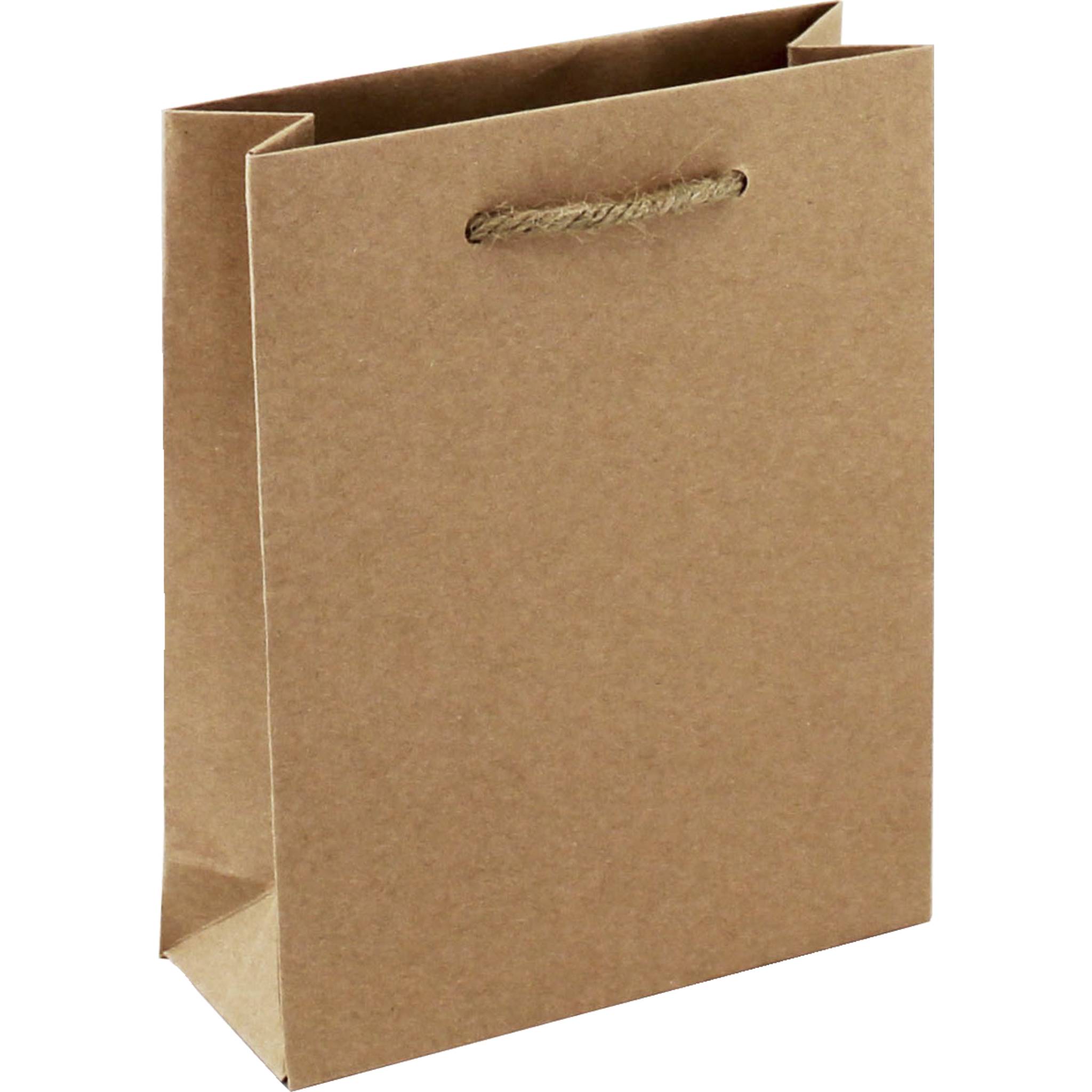 Clairefontaine 6x Tasche aus Kraftpapier, 13x5x16 cm - Kartonbraun 28800-5C