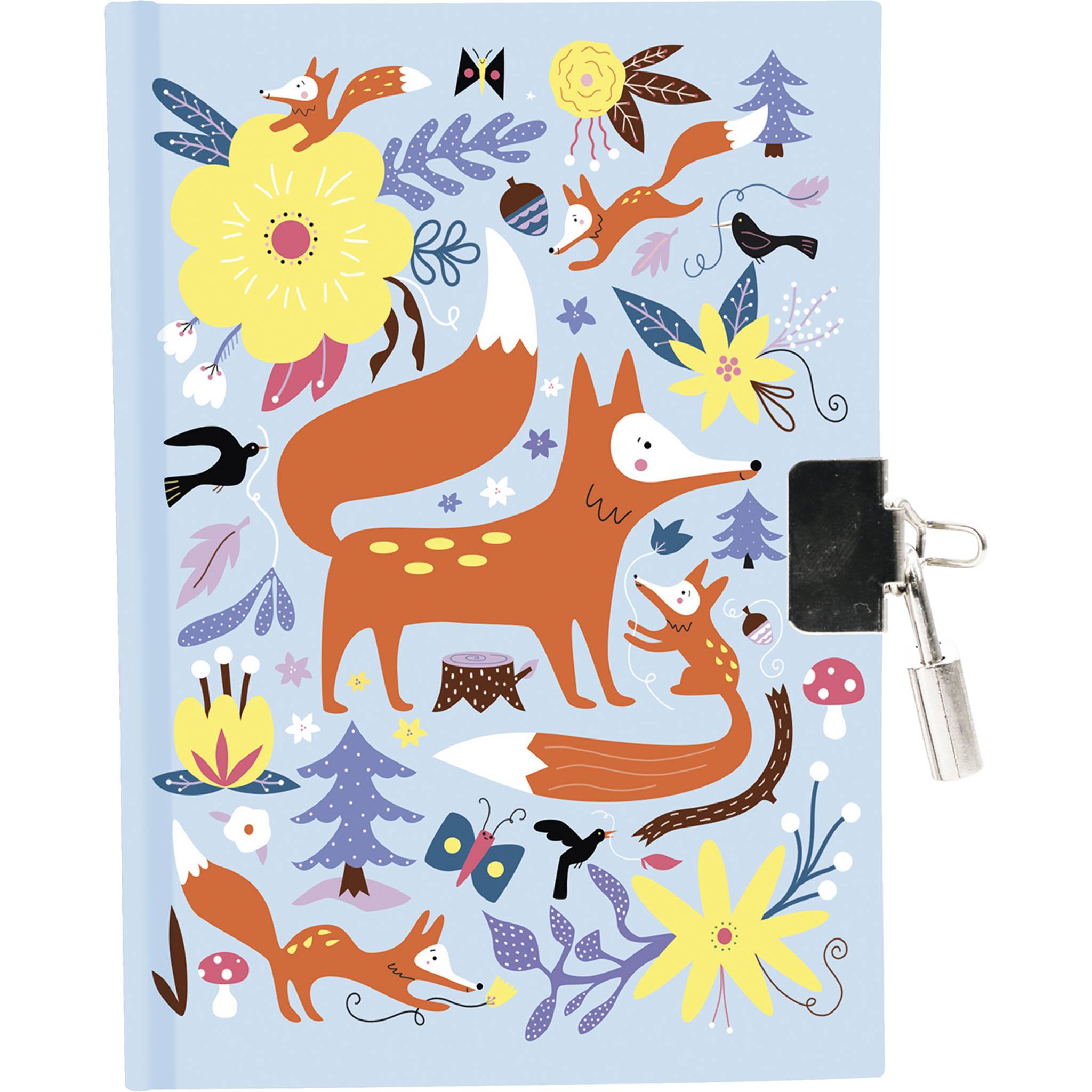 Avenue Mandarine 4x Tagebuch, Füchse - Mehrfarbig CO215C