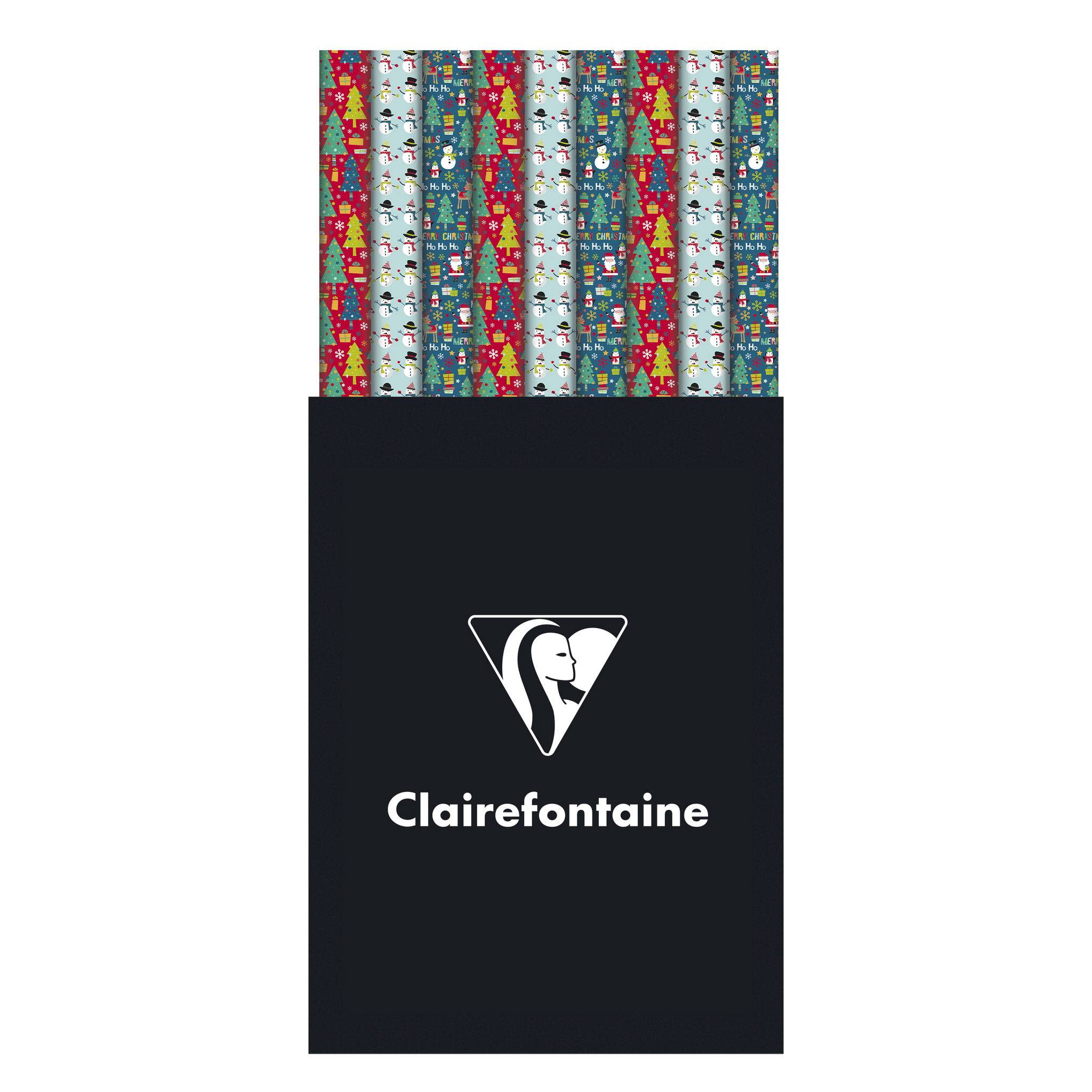 Clairefontaine 60x Geschenkpapierrollen Alliance 2x0,70m Weihnachten 211933C