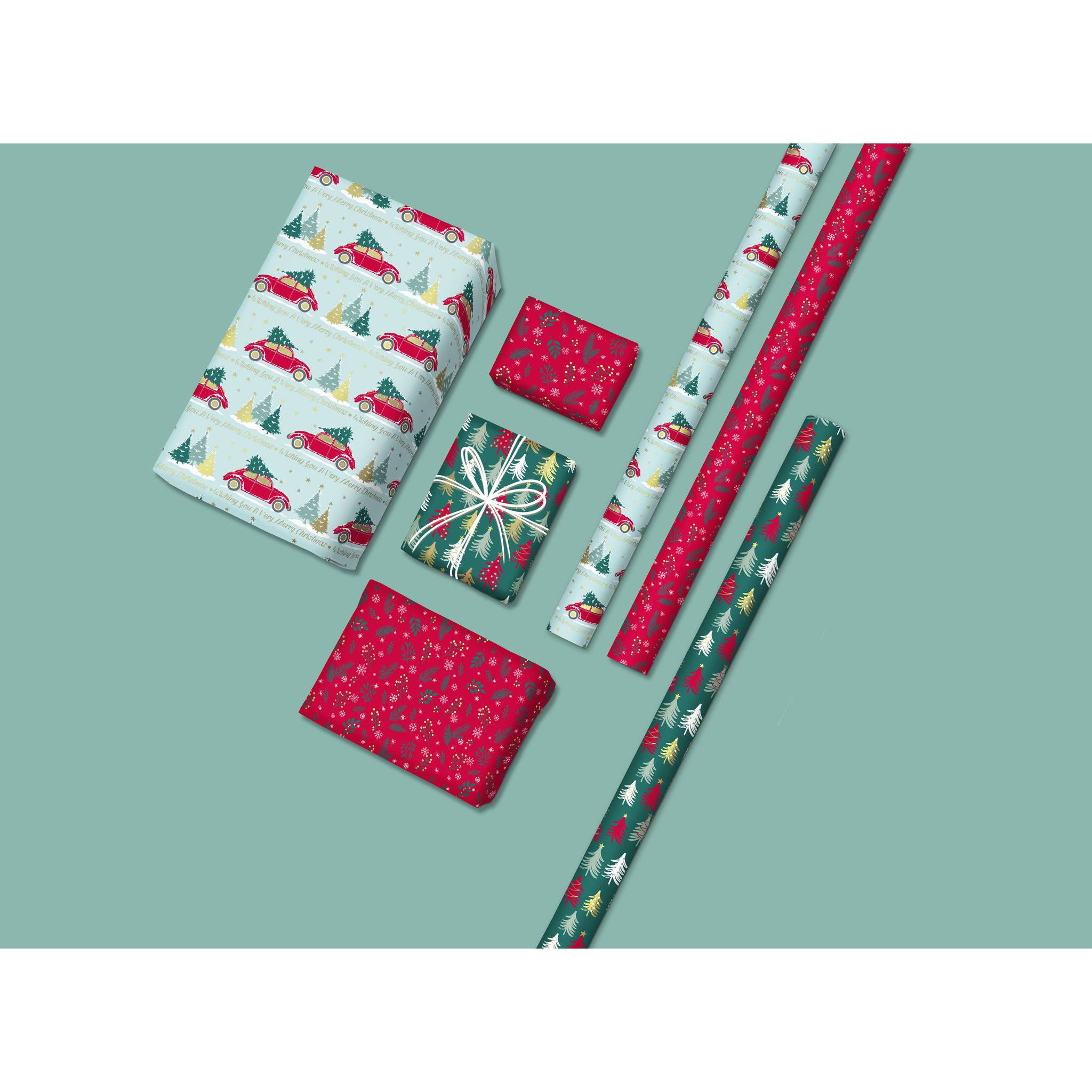 Clairefontaine 60x Geschenkpapierrollen Alliance 57g 2x0,70m Weihnachten 211932C