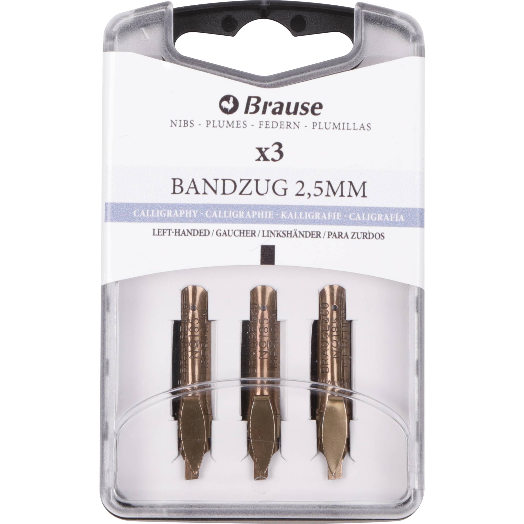 Brause 5x Schachtel mit 3 Bandzugfedern für Linkshänder 318525B