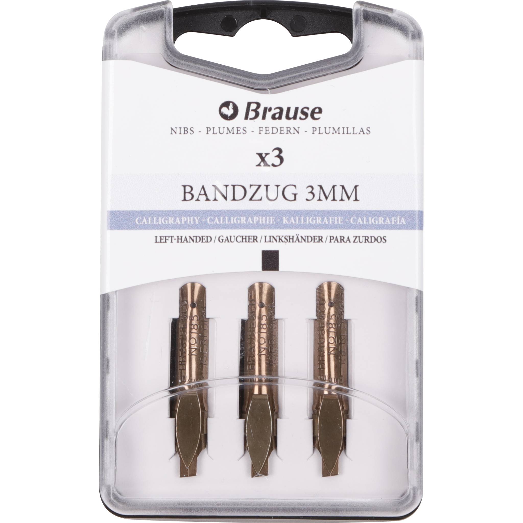 Brause 5x Schachtel mit 3 Bandzugfedern für Linkshänder 318530B