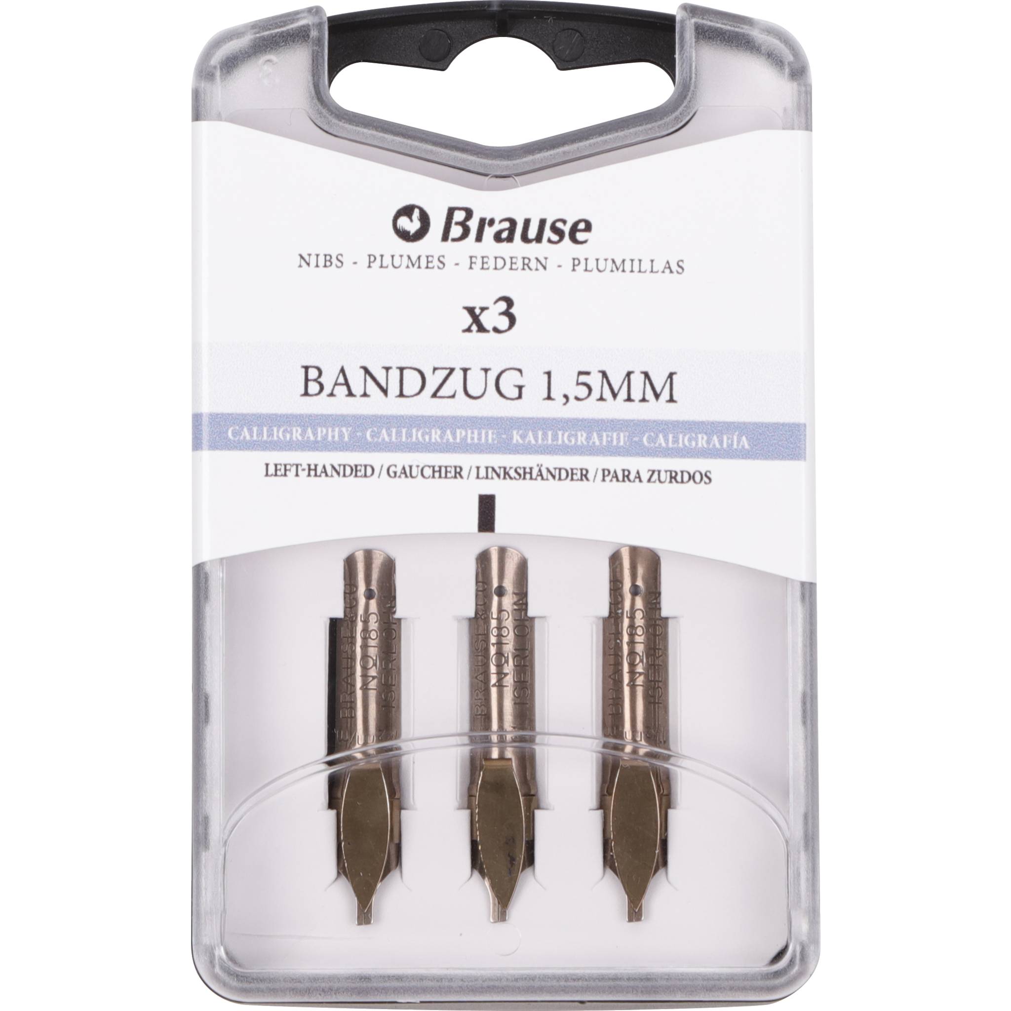 Brause 5x Schachtel mit 3 Bandzugfedern für Linkshänder 318515B