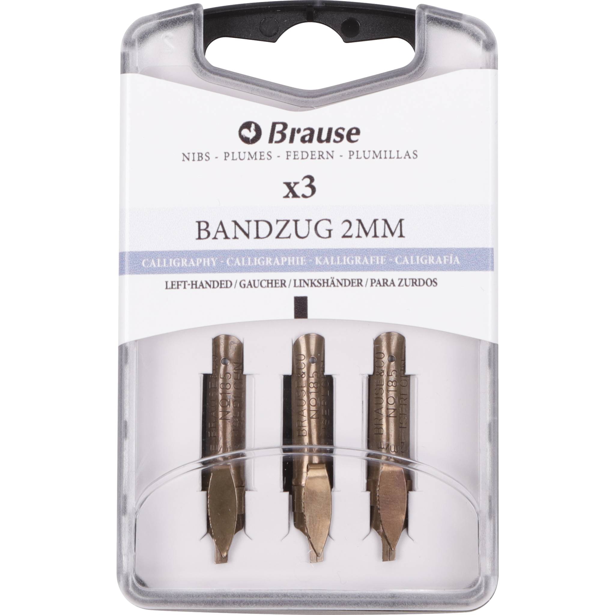 Brause 5x Schachtel mit 3 Bandzugfedern für Linkshänder 318520B