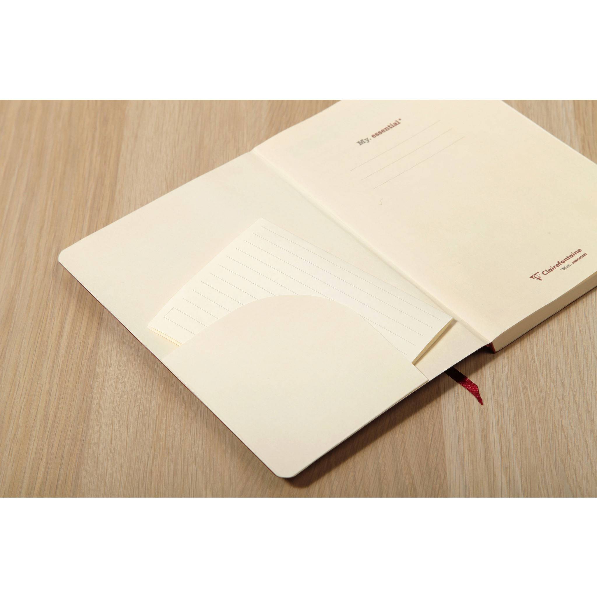 Clairefontaine 5x Notizbuch 96 Blatt Papier elfenbein 90g Blau 794434C