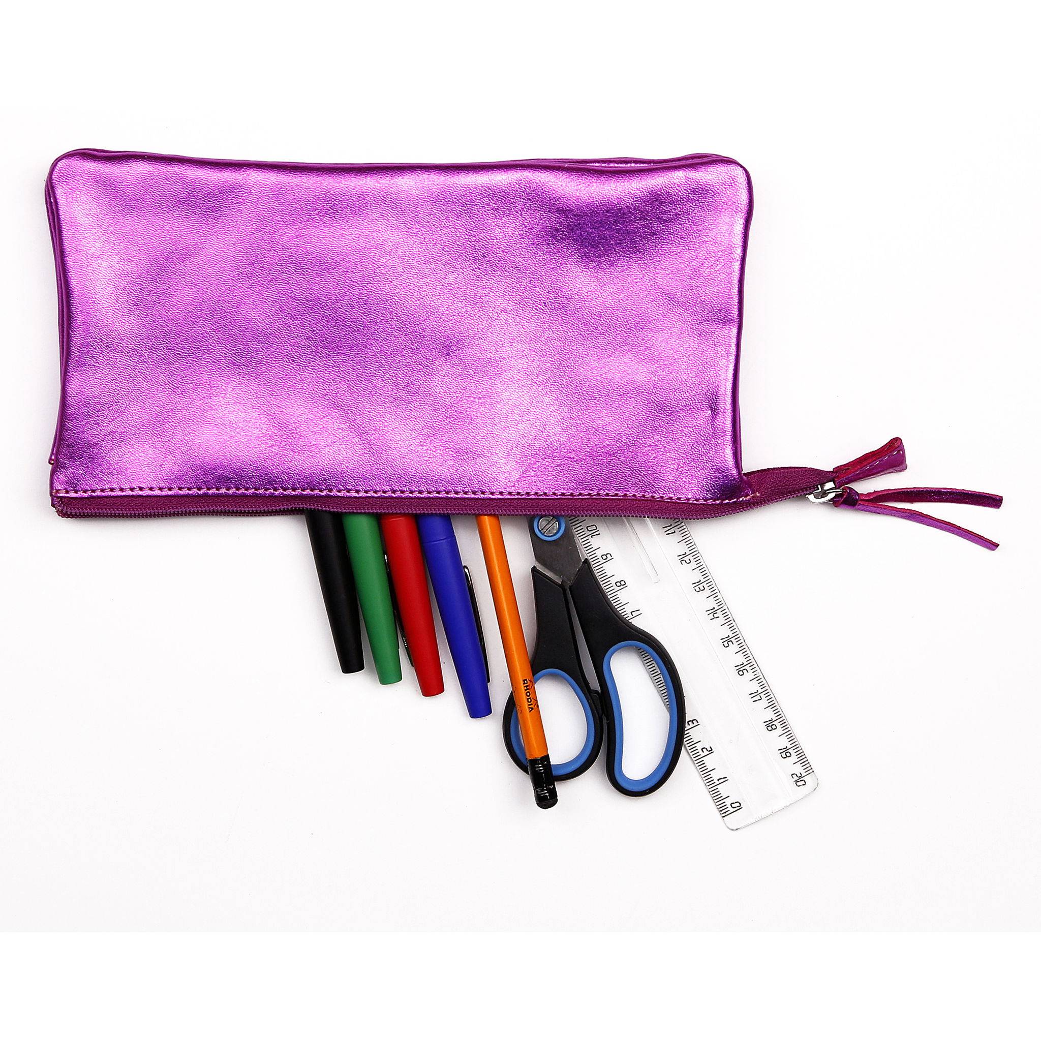 Clairefontaine 4x Große, flache Tasche 22x11cm Himbeer 400022C