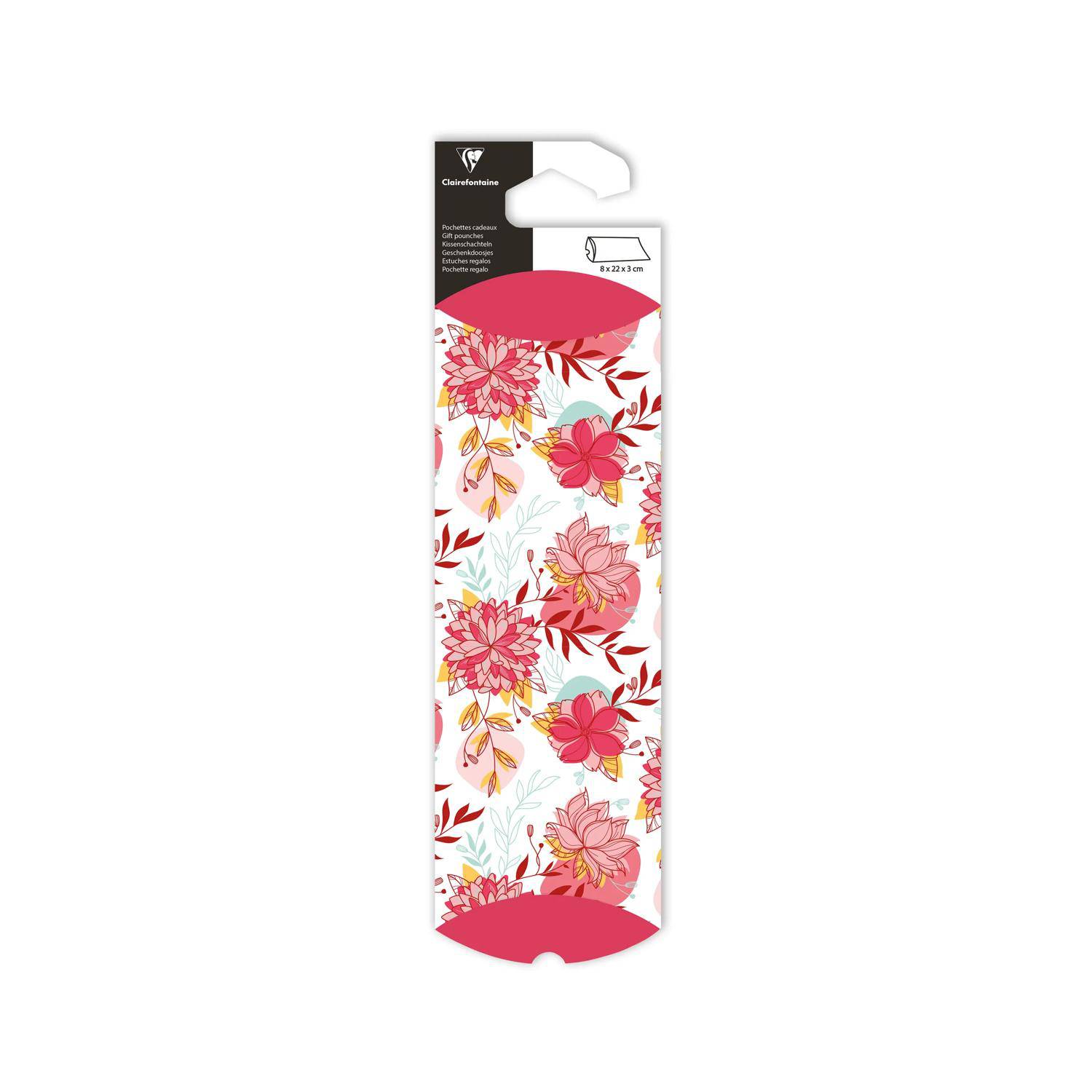 Clairefontaine 6x Geschenketui, 8x22cm, Flora - Mehrfarbig 618016C
