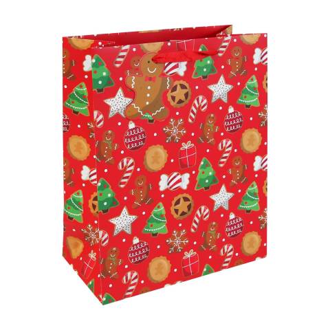 Clairefontaine 12x Geschenktasche, Weihnachten, 26,5x14x33 cm Rot X-36124-2C