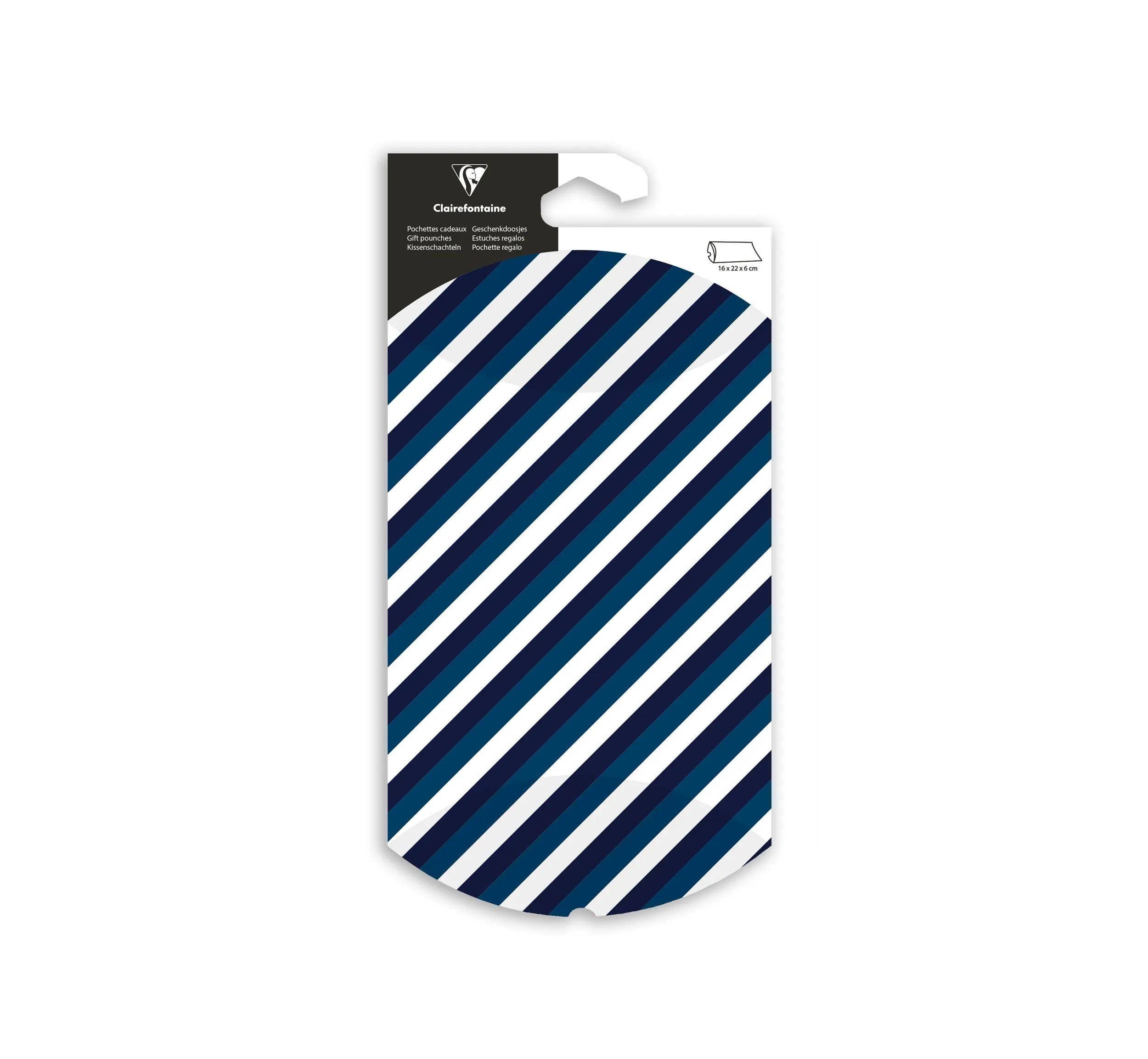 Clairefontaine 6x Geschenketui, 16x22cm, Blue Line - Blau 618018C