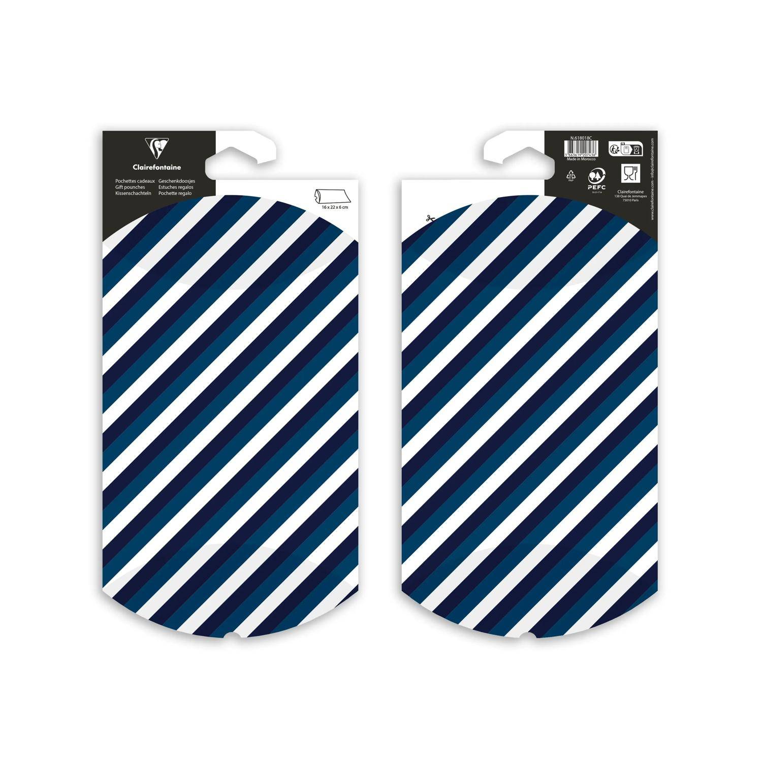 Clairefontaine 6x Geschenketui, 16x22cm, Blue Line - Blau 618018C