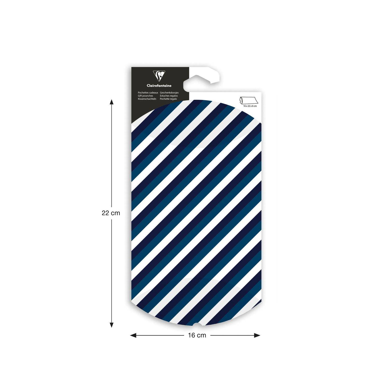 Clairefontaine 6x Geschenketui, 16x22cm, Blue Line - Blau 618018C