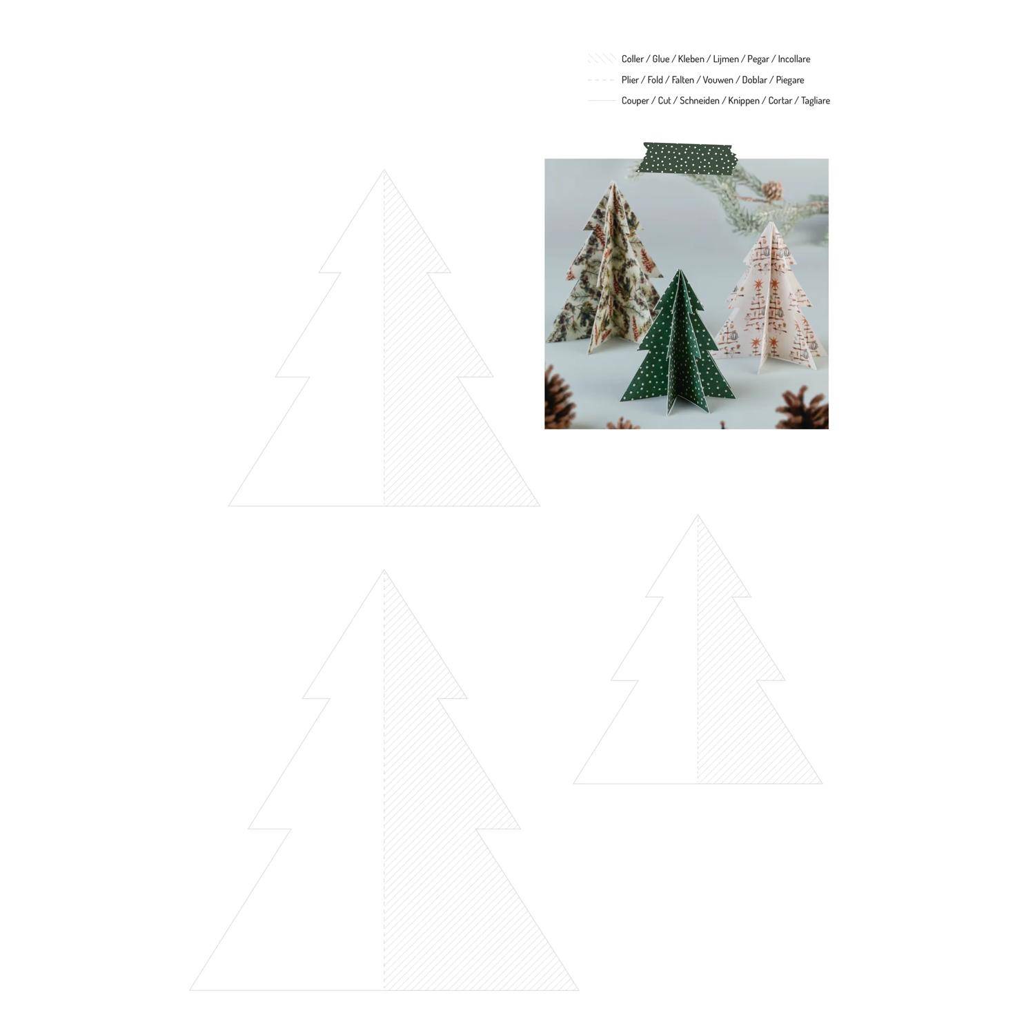 Clairefontaine 5x Block A4 (21x29,7cm), 20 Bl 160g Weihnachten Mehrfarbig 95548C
