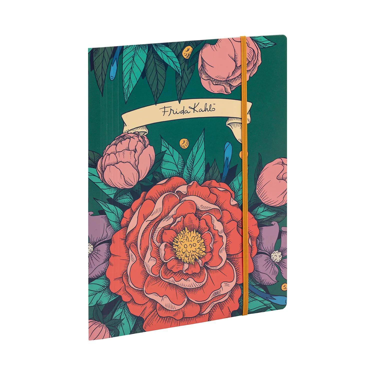 Clairefontaine 4x Frida Kahlo, Sammelmappe Gummizugverschluss 24x32cm 116222C