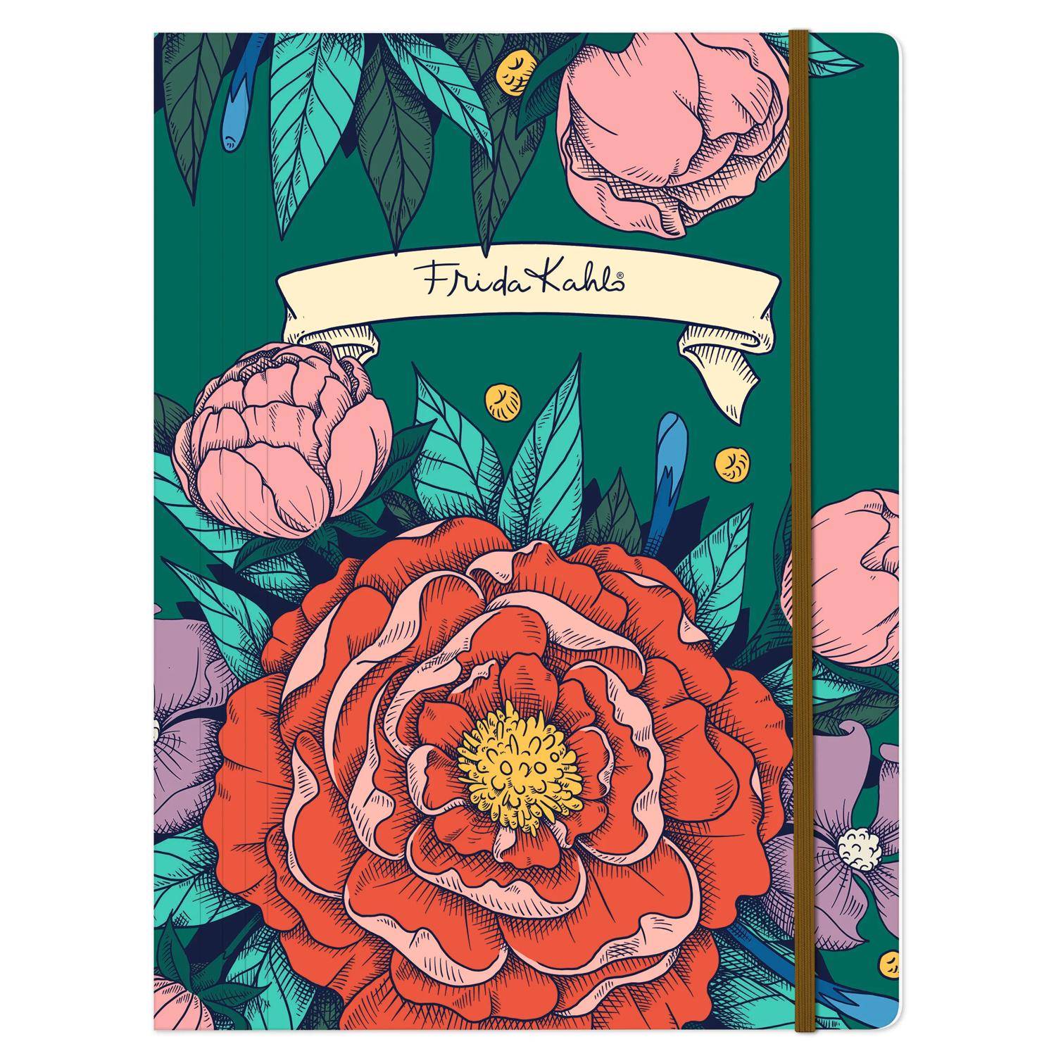 Clairefontaine 4x Frida Kahlo, Sammelmappe Gummizugverschluss 24x32cm 116222C