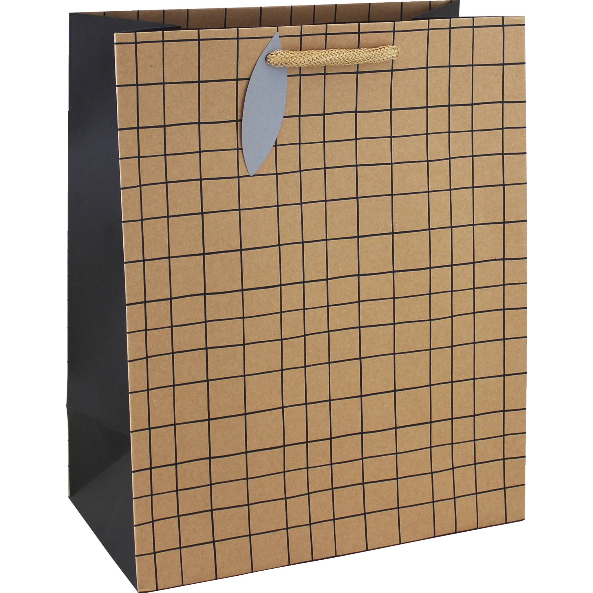 Clairefontaine 6x Minimalist, große Geschenkttasche 26,5x14x33 cm braun 28794-2C