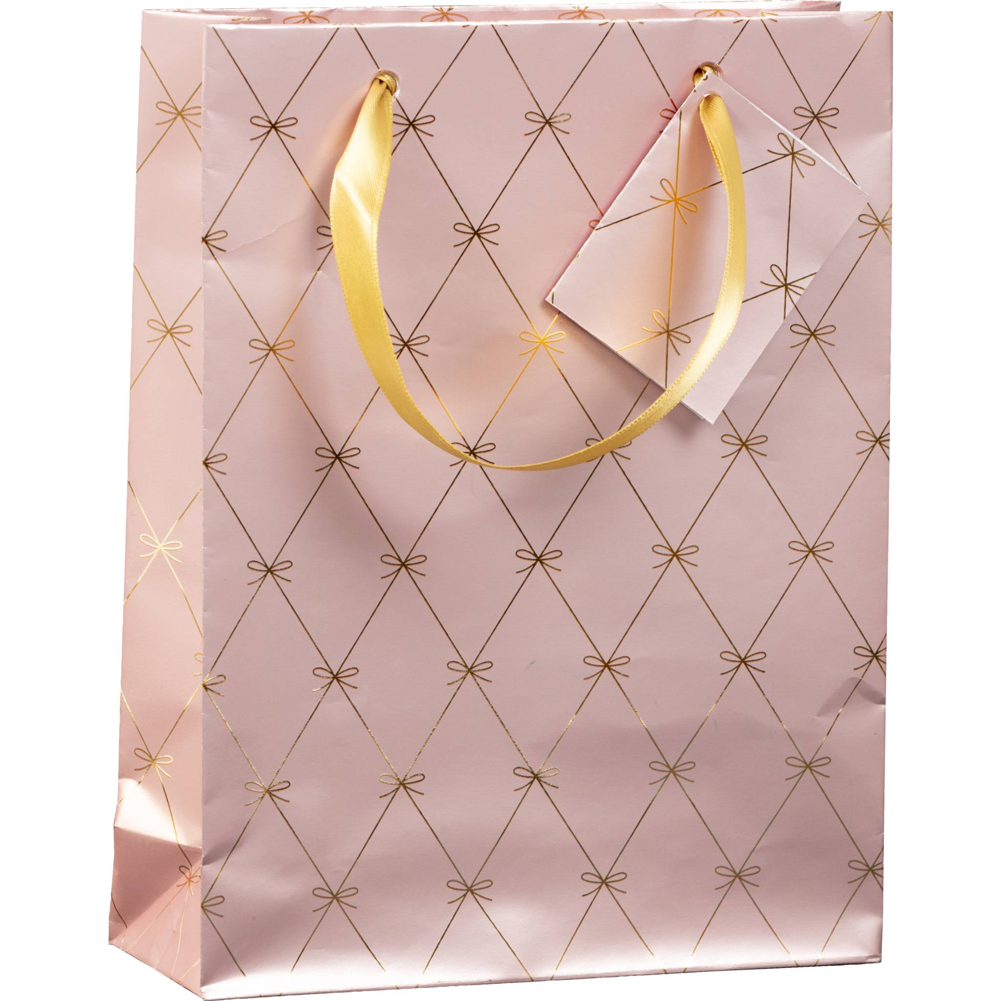 Clairefontaine 5x Mittelgroße Geschenktasche, Primerose, 17x6x22 cm Rosa 212909C